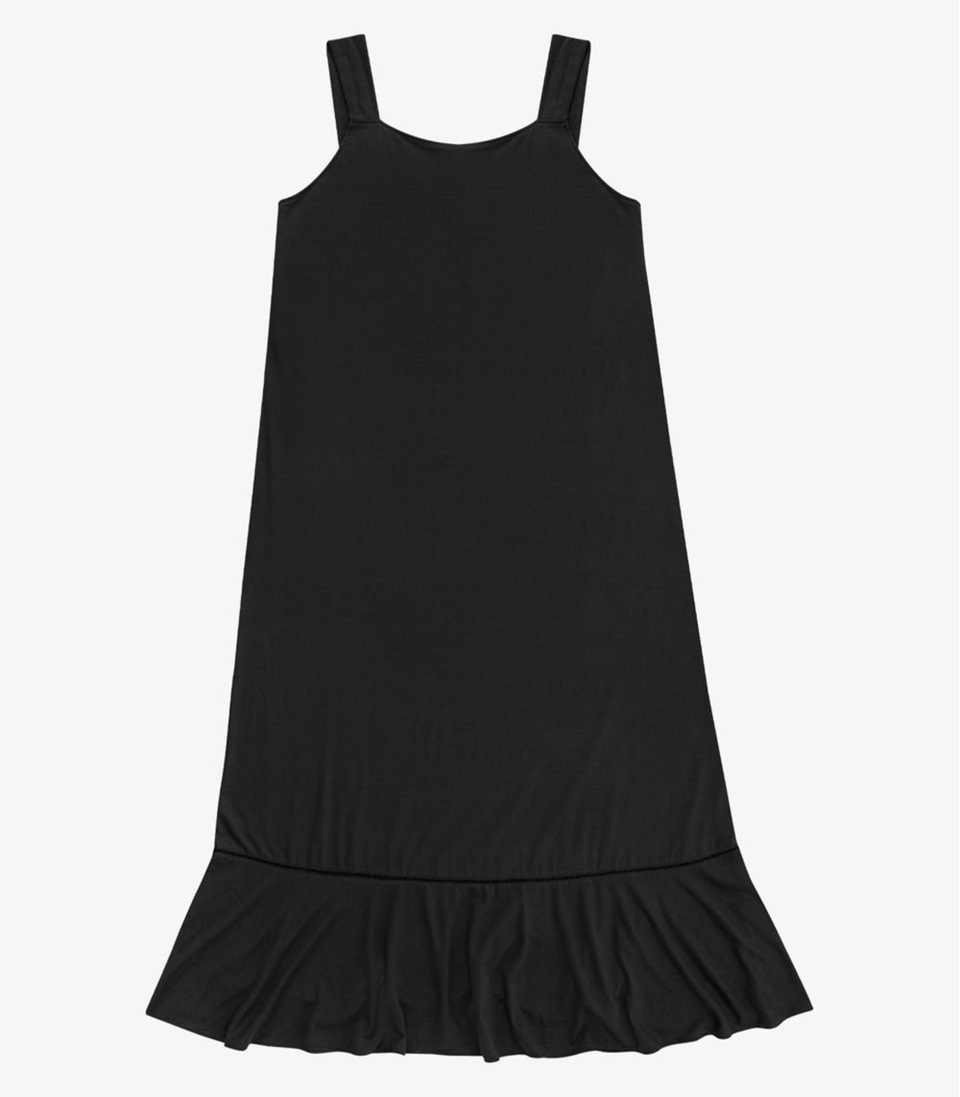 Vestido Feminino Super Midi Viscose Secret Glam Preto
