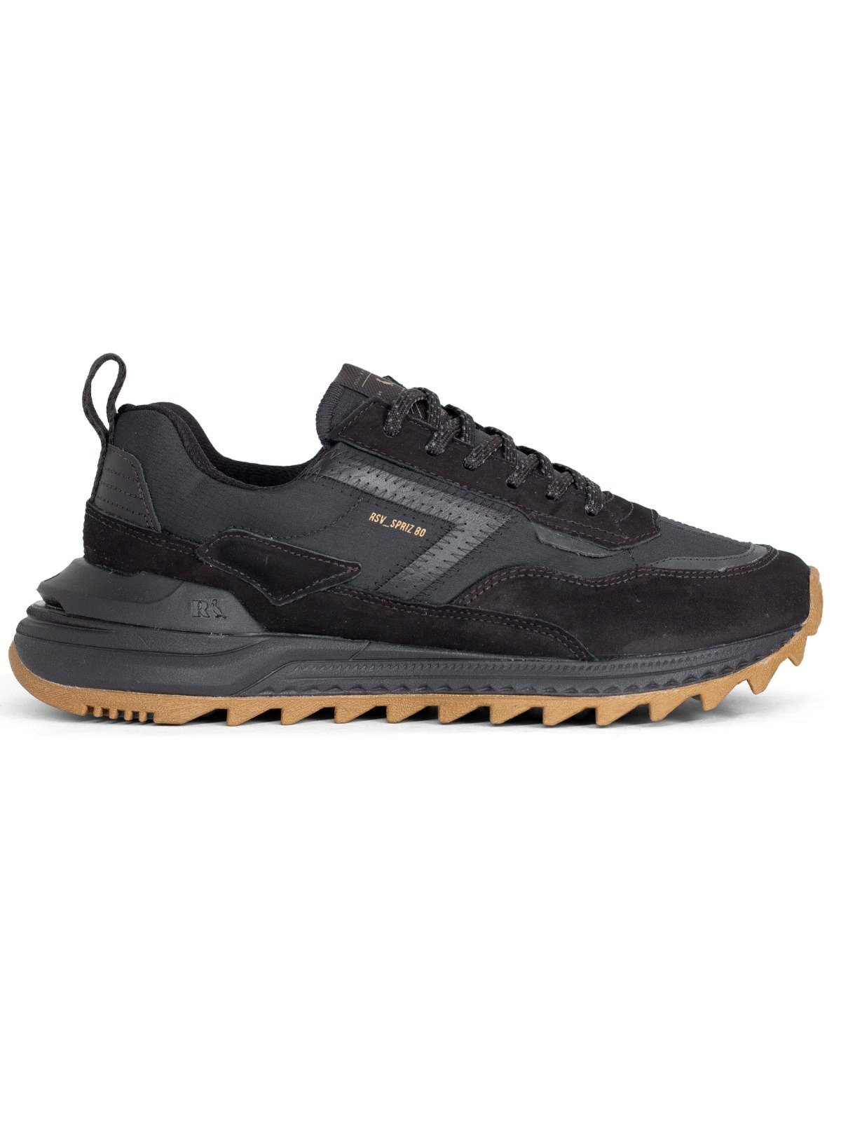 Tênis Masculino Reserva RSV Spriz 80 Clássico Sneaker Conforto Preto All Black