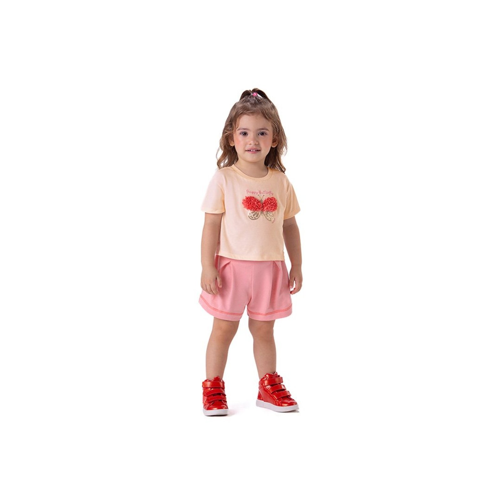 Infantil - Conjunto Borboleta Curto Menina Marisol