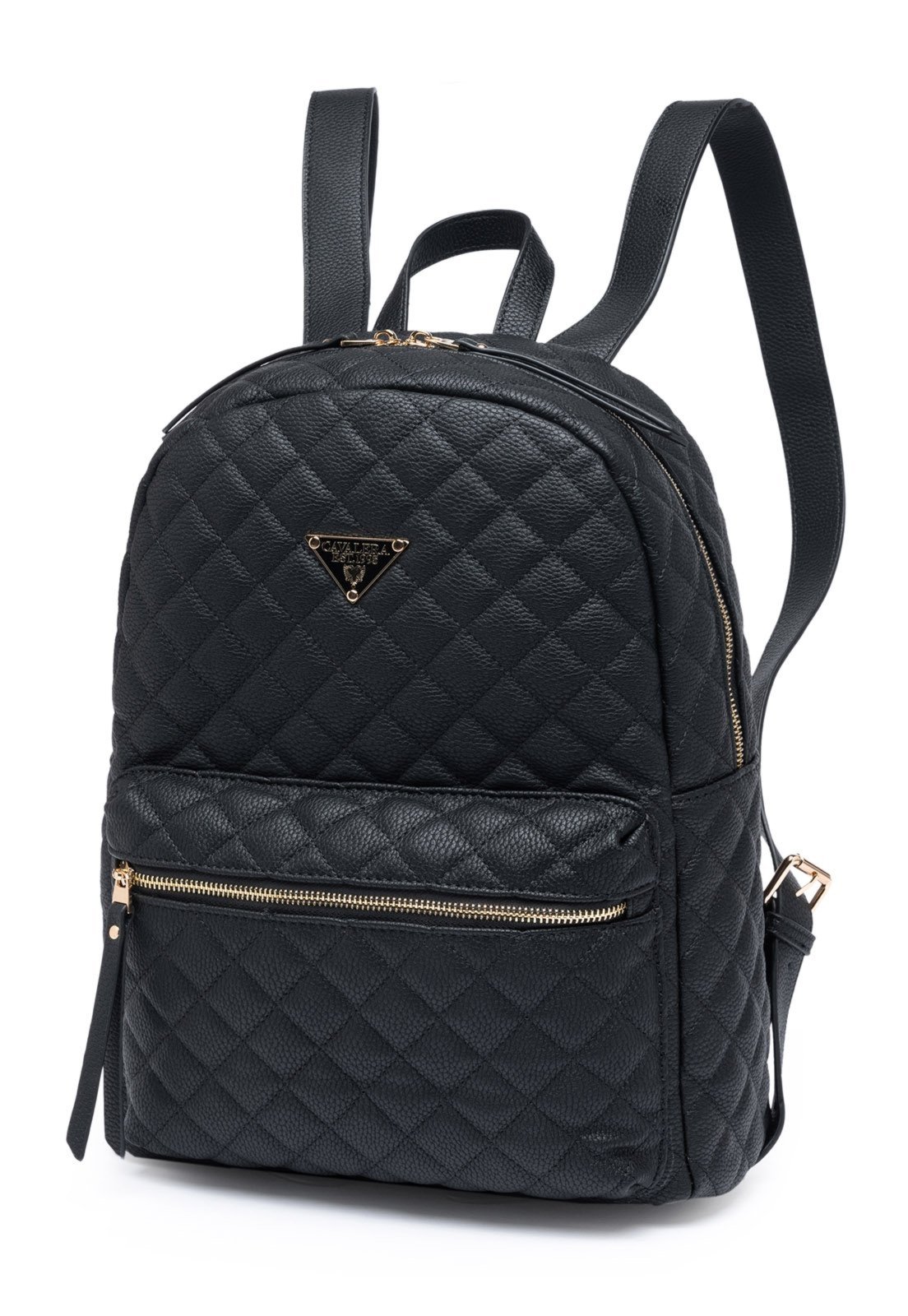 Vista 3 Mochila Cavalera Resistente Bolsa Escolar Feminina preto Cavalera preto
