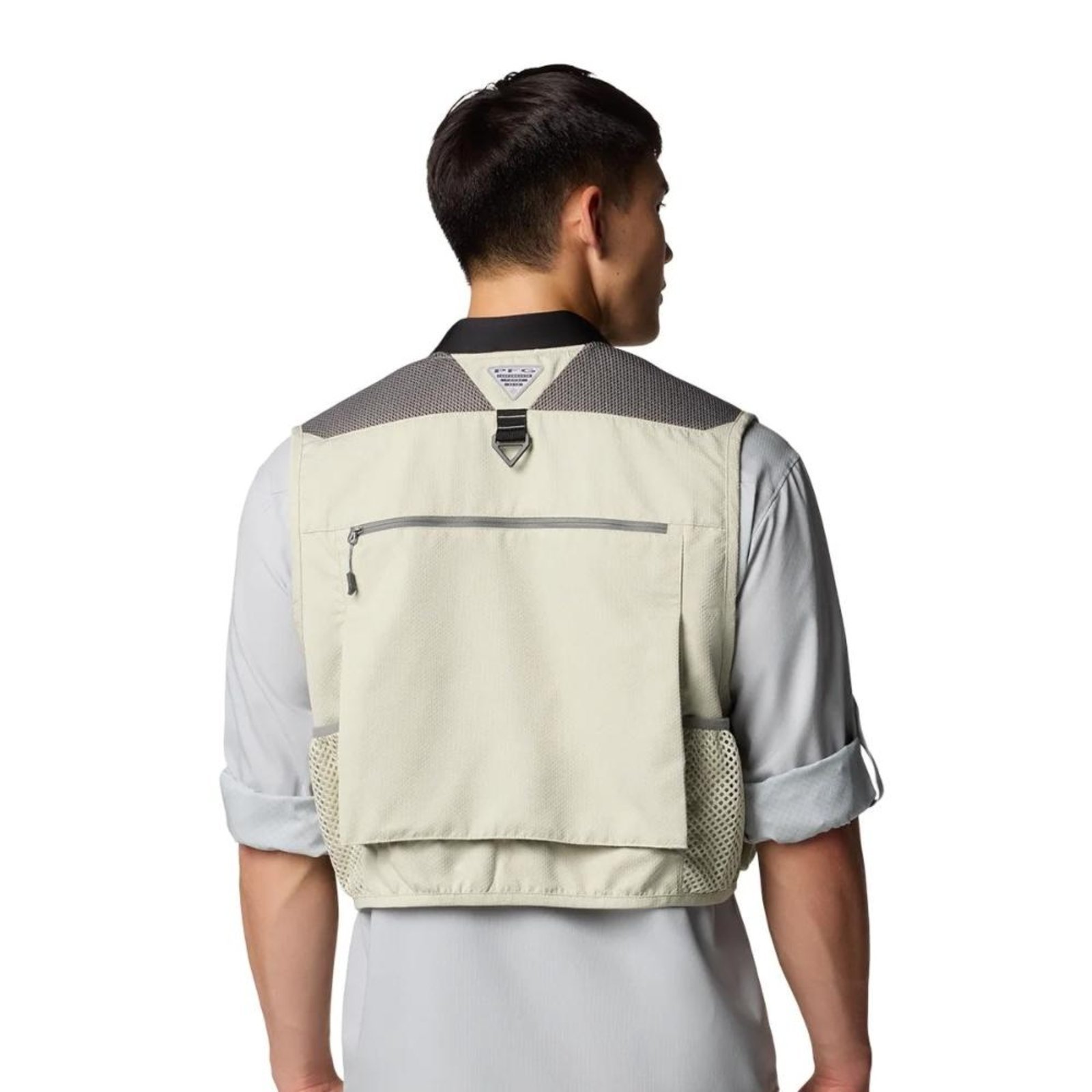 Vista 3 Colete Columbia Masculino Henrys Fork VI Vest bege Columbia bege