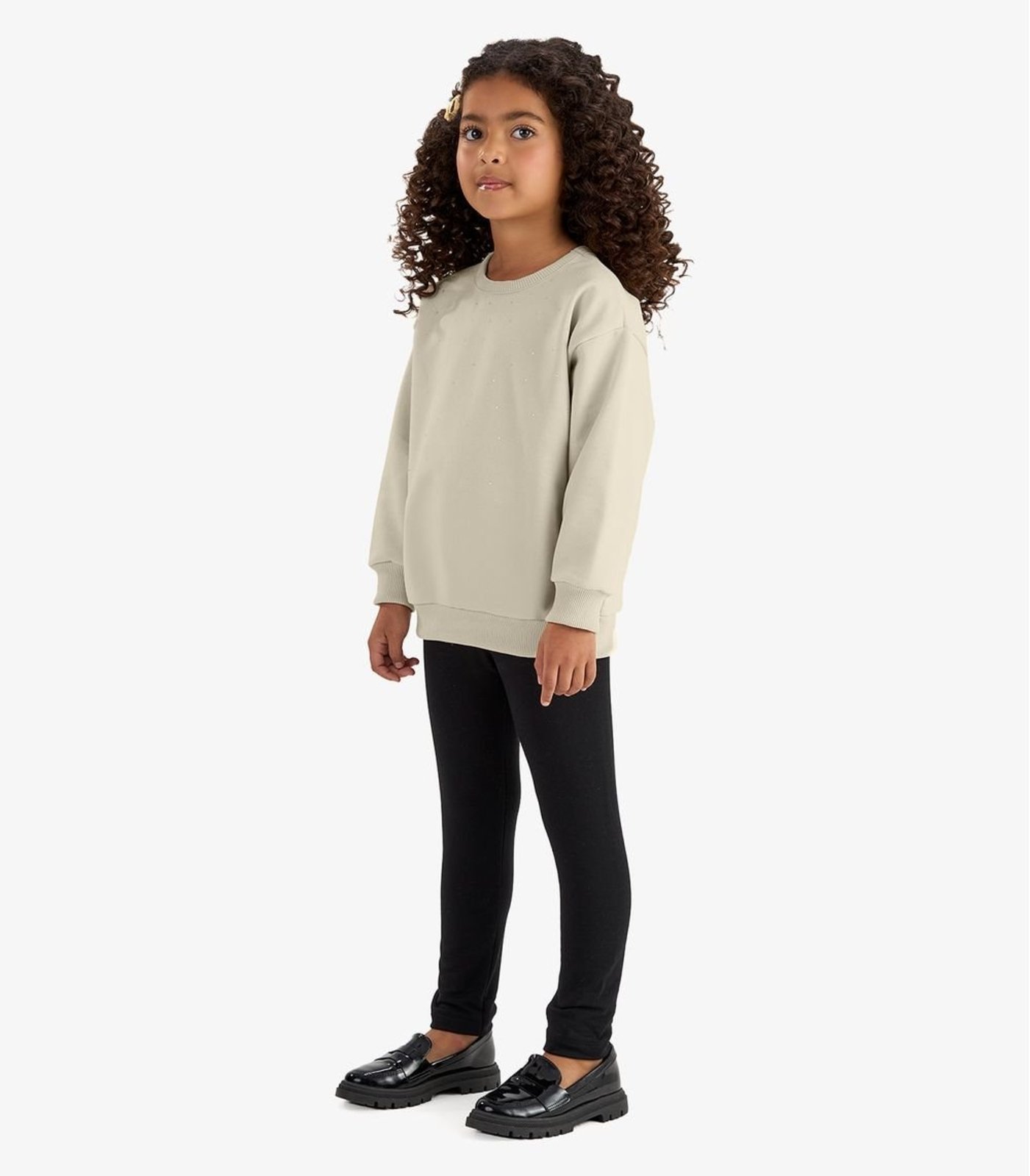 Infantil - Conjunto Blusão com Legging Rovi Bege