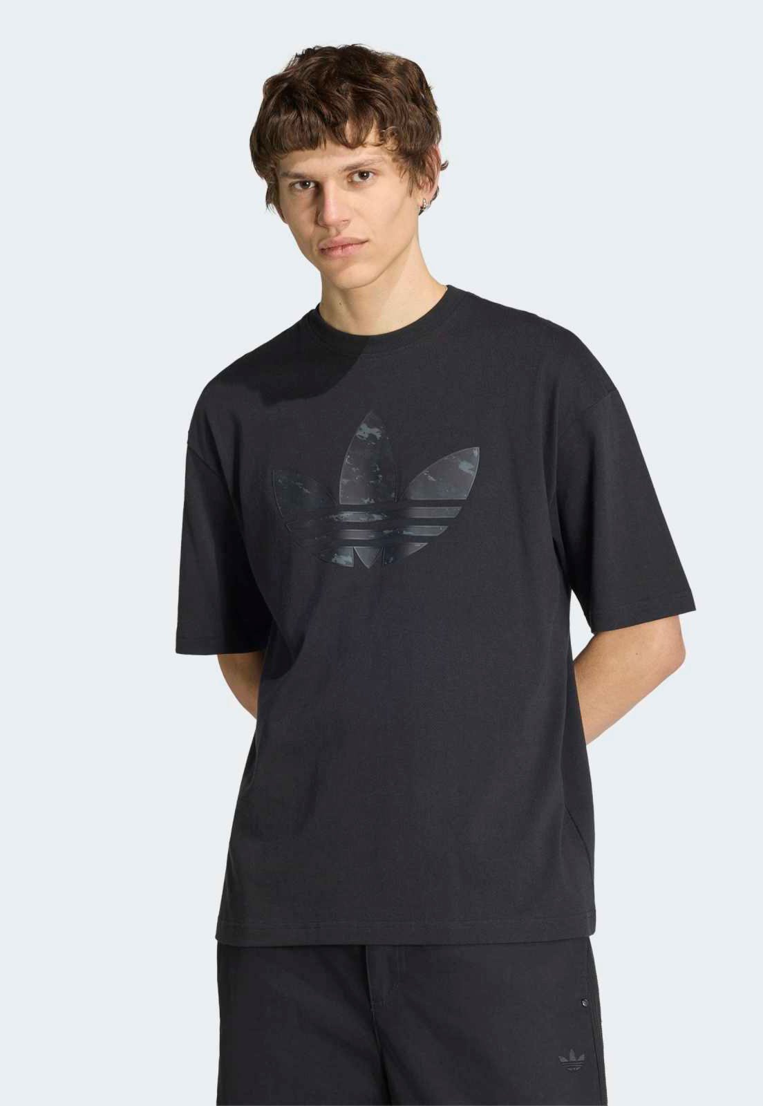 Camiseta Masculina adidas Originals Trefoil Camo Preta