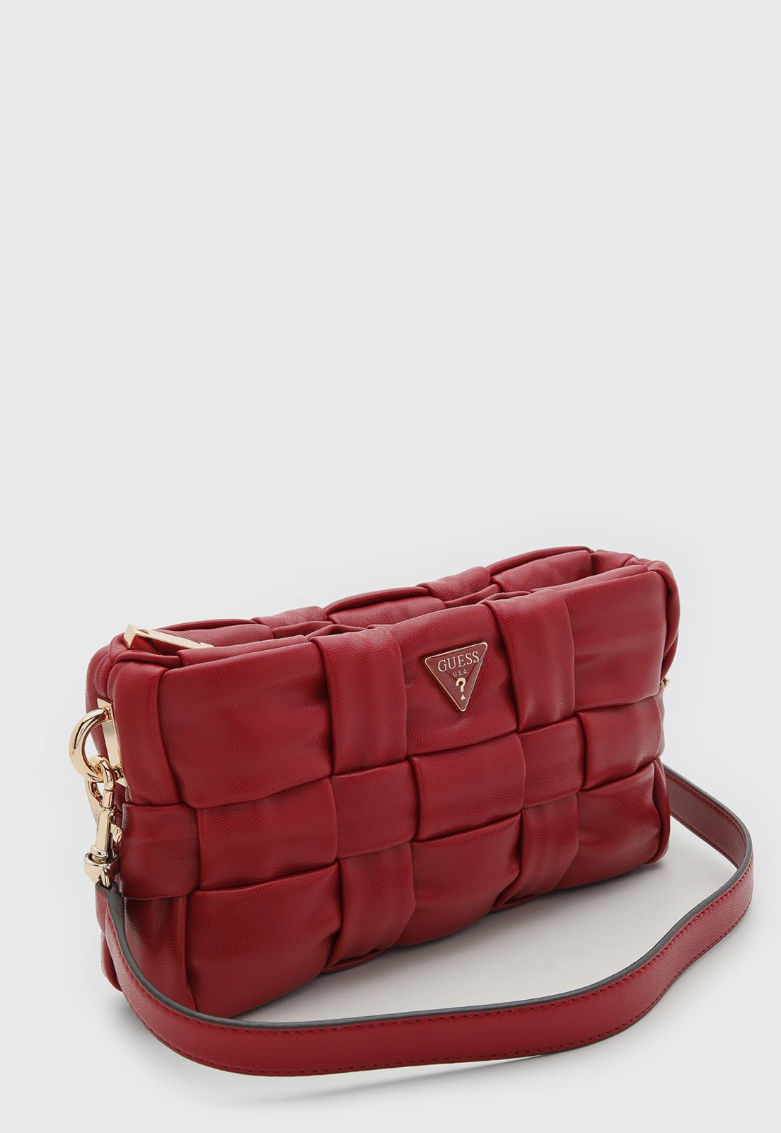 Vista 3 Bolsa Média Guess Acolchoada Vermelha vermelho vermelho