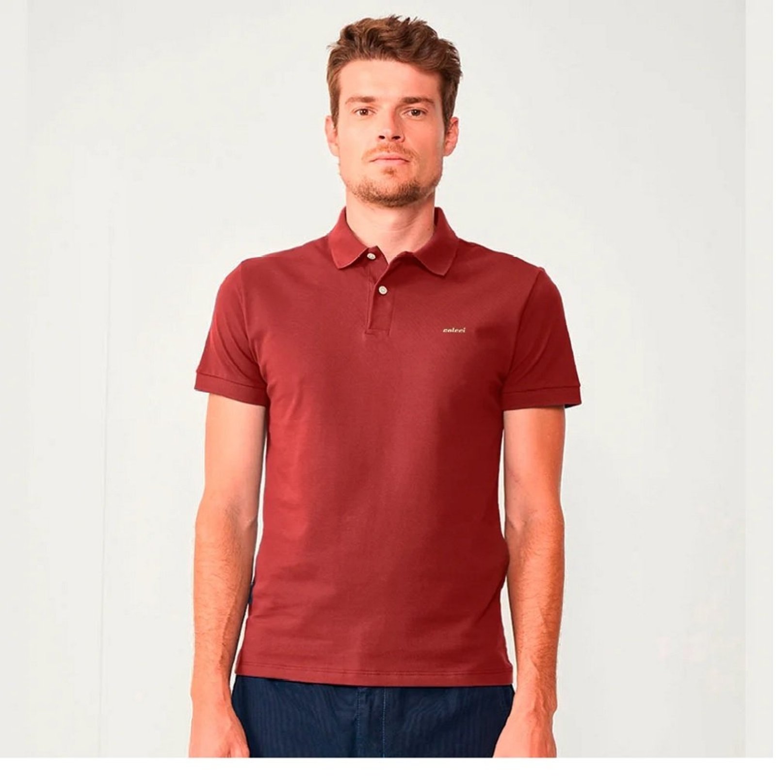 Camisa Polo Colcci Basic Ou25 Vermelho Masculino