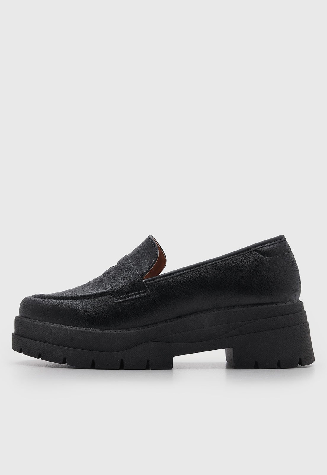 Mocassim Feminino Vizzano Tratorado Preto