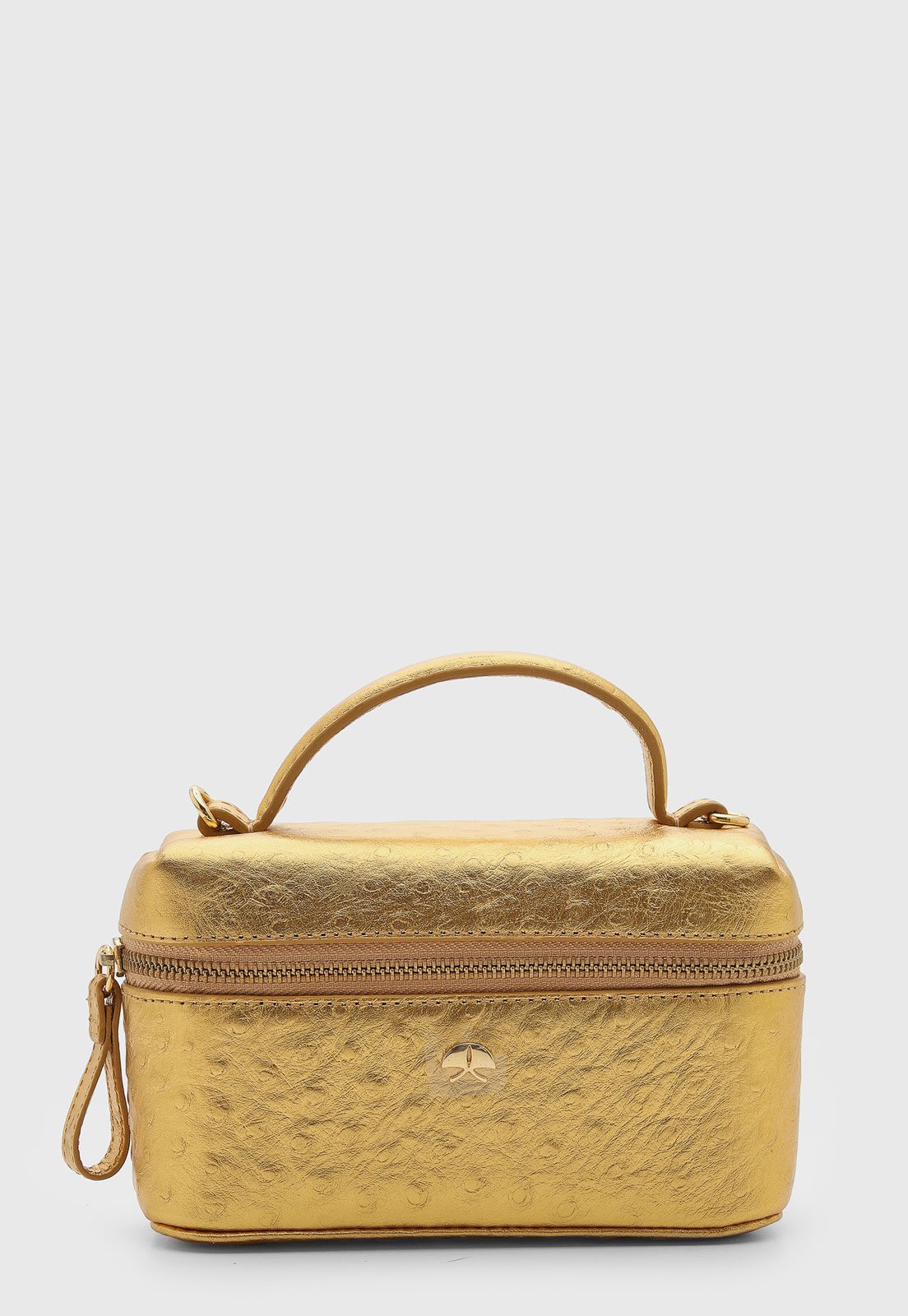 Bolsa Feminina Luiza Barcelos Couro Dourada