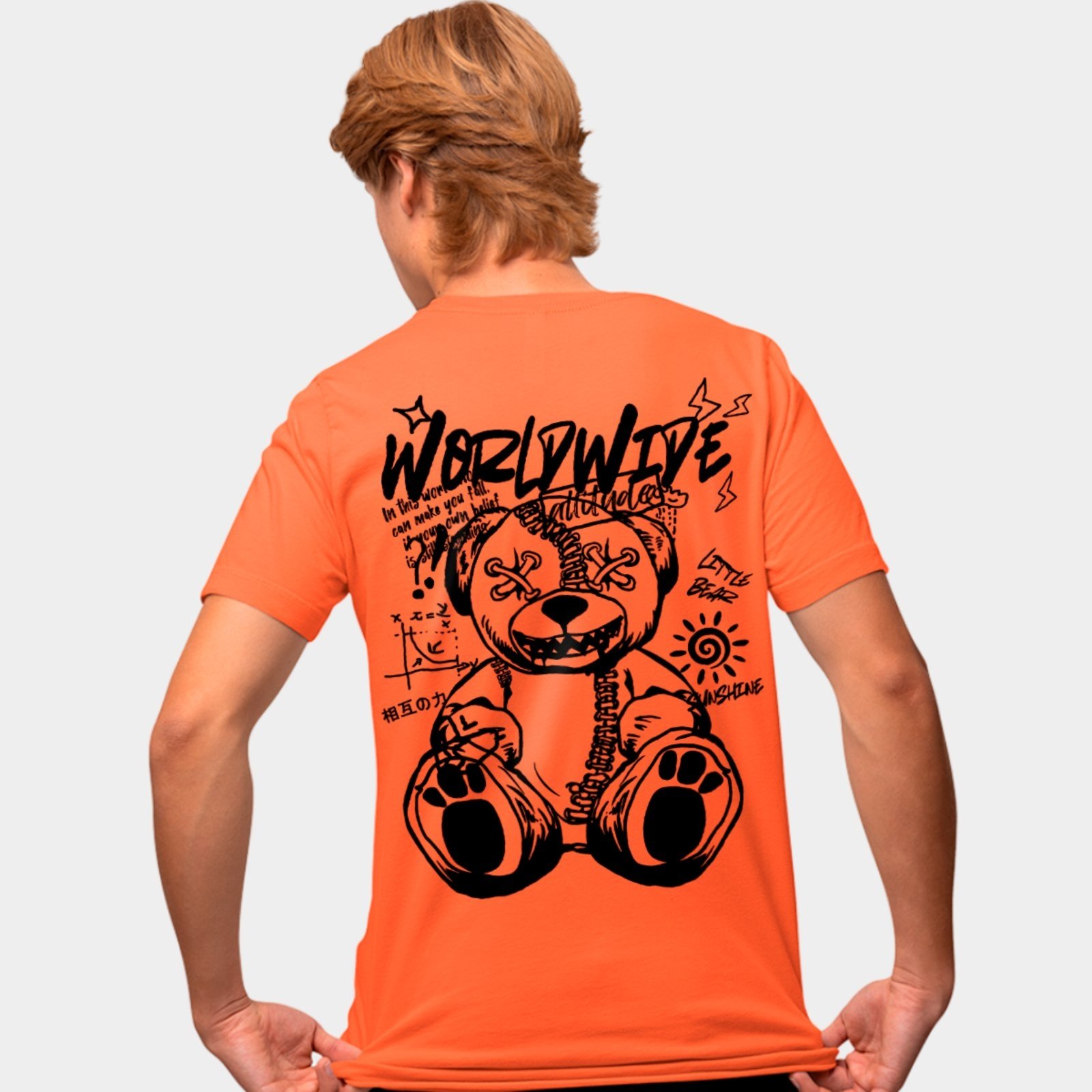Camisa Camiseta Genuine Grit Masculina Estampada Algodão 30.1 Ted World Wide – G – Laranja