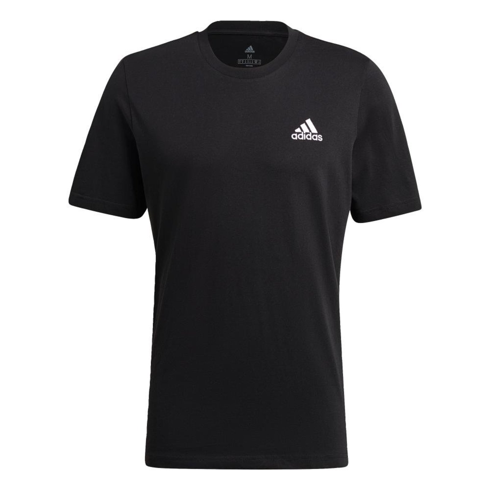 Camiseta Essentials Pequeno Logo Bordado Preto
