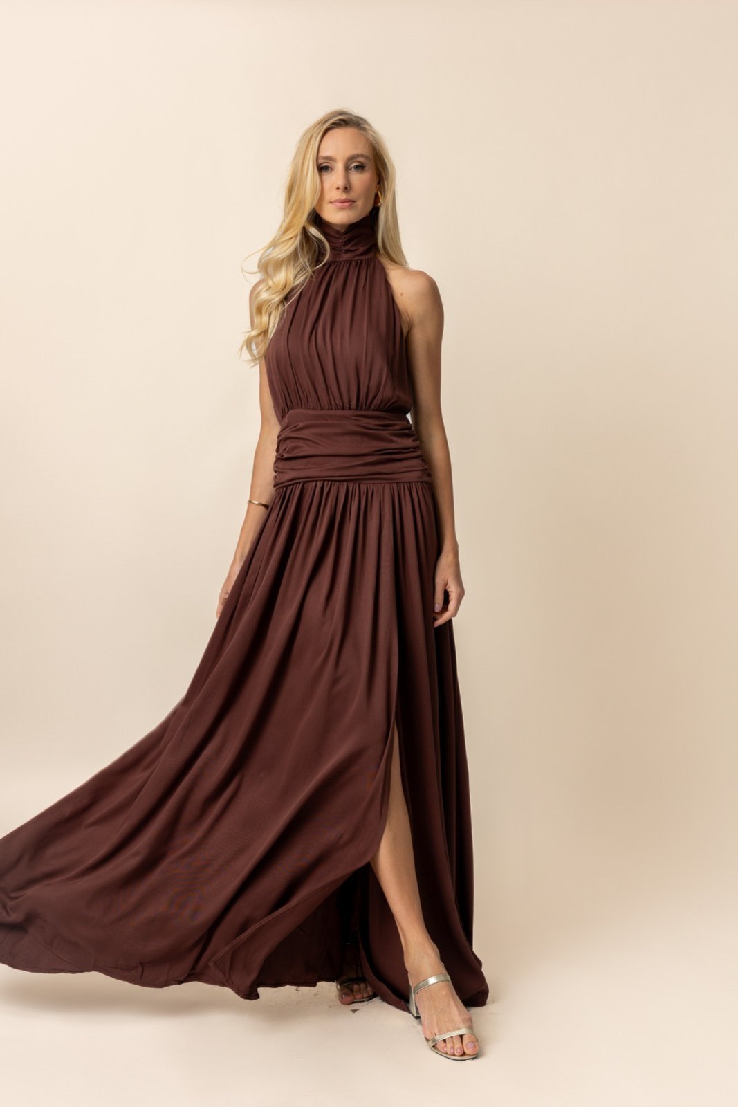 Vestido Sofie – Marrom cacau
