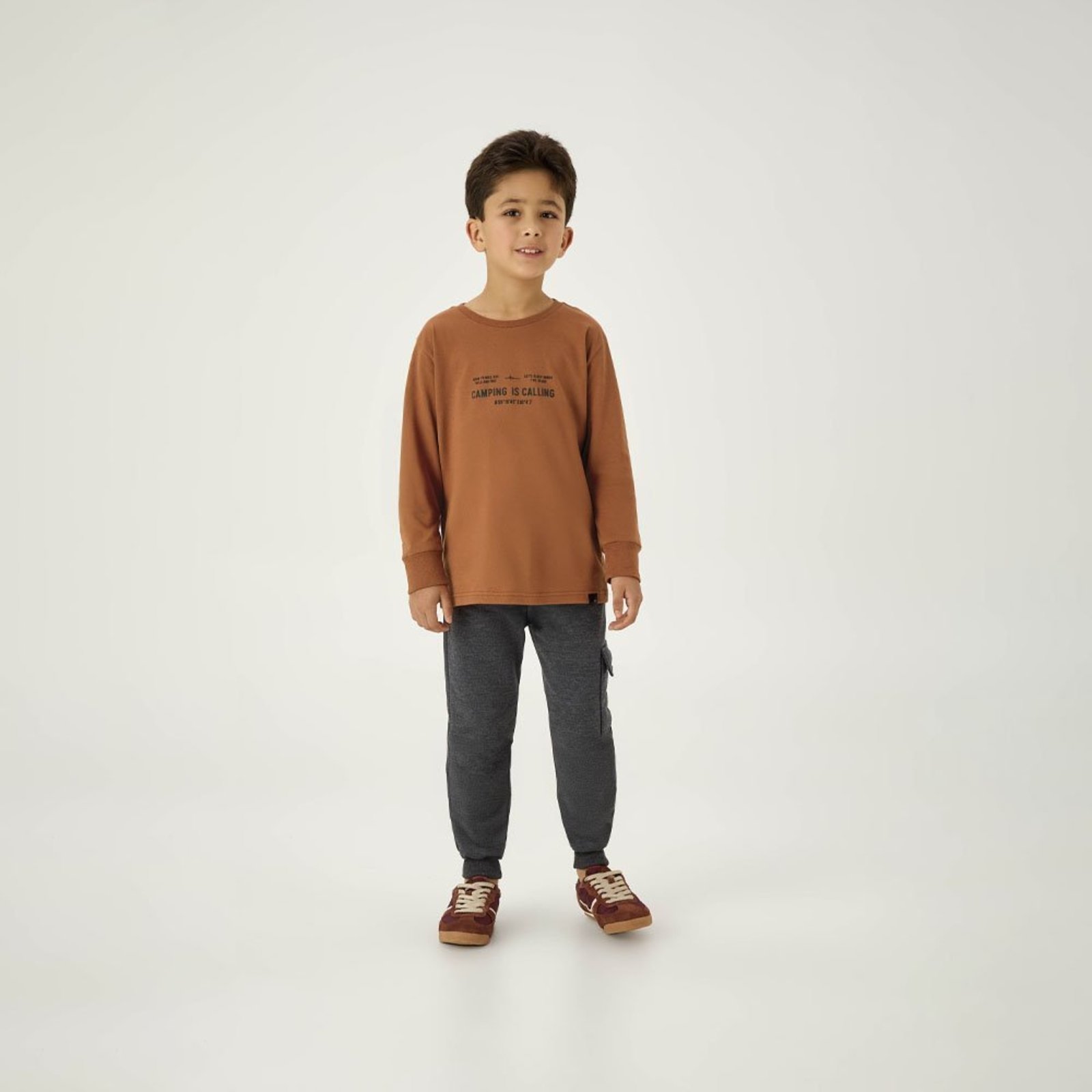 Infantil - Camiseta Marrom Pulla Bulla Menino - 55363-600