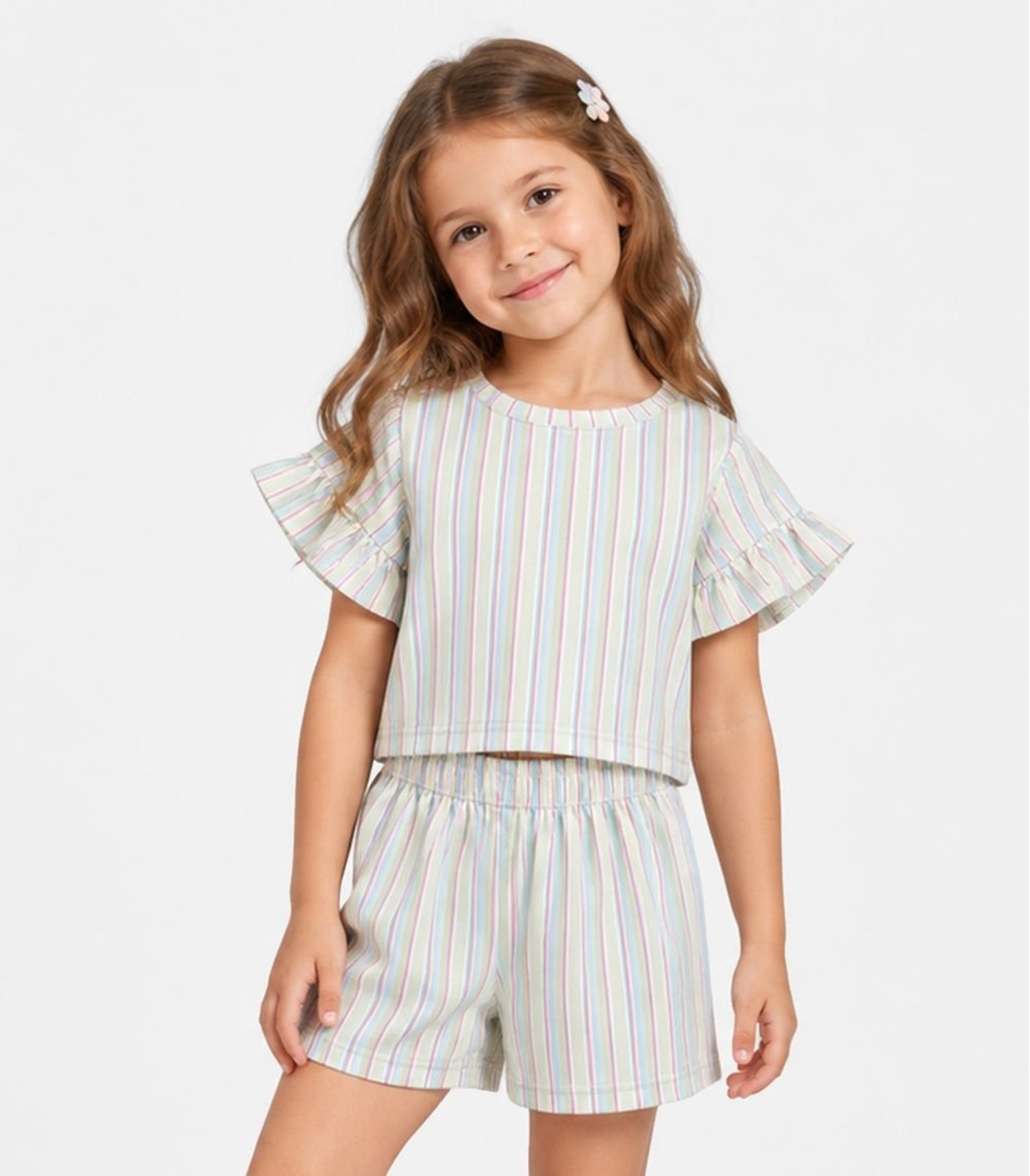 Infantil - Conjunto Feminino Estampado Select Bege