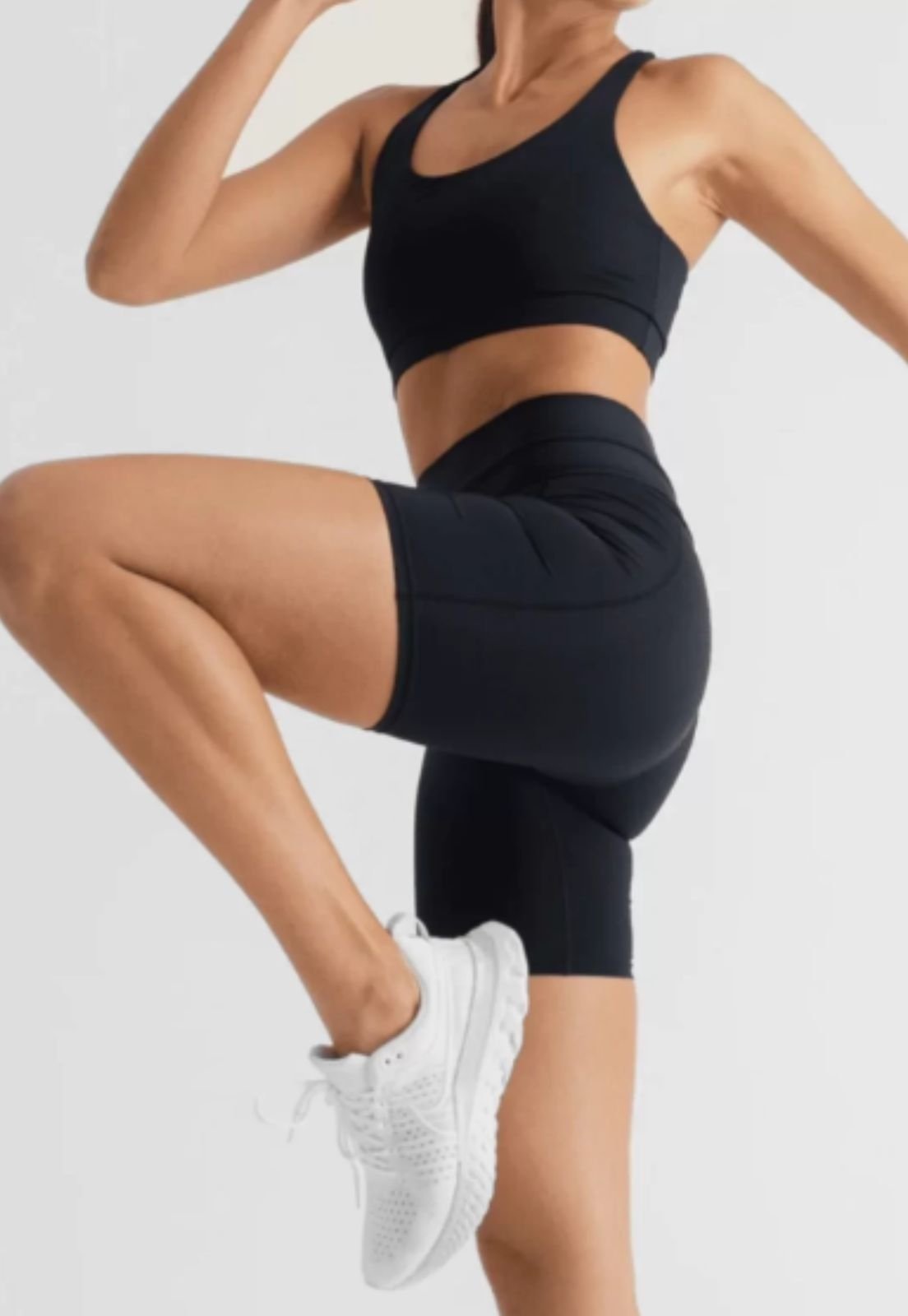 Vista 3 Bermuda Bravaa Store Academia Ciclista Fitness em Suplex Bermuda Básica 304 preto BRAVAA STORE preto