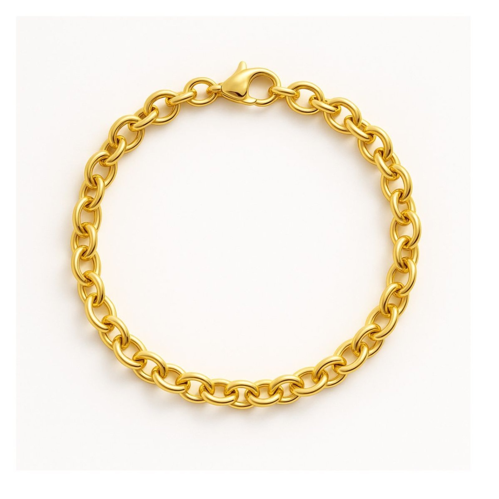 Pulseira Delicada Vih Triny Banhada a ouro Elos Dourado