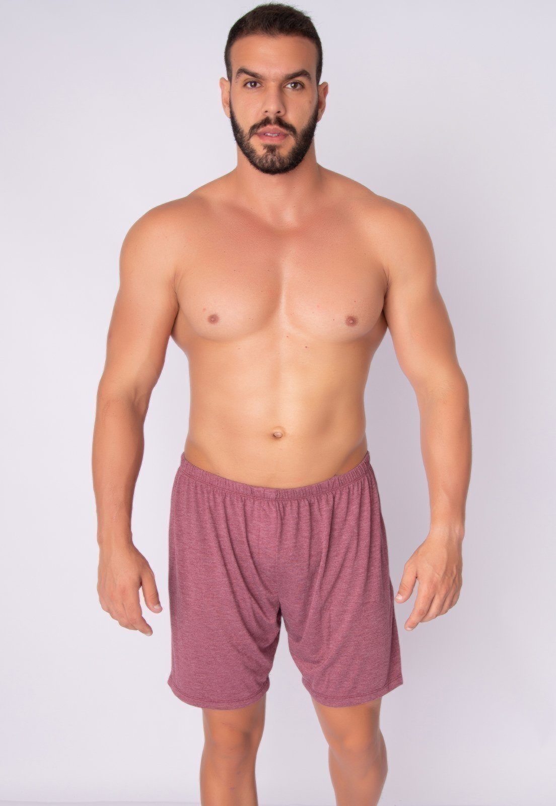 Vista 3 Samba Canção Masculina Serra e Mar Modas Malha Cores multicolorido SERRA E MAR MODAS multicolorido