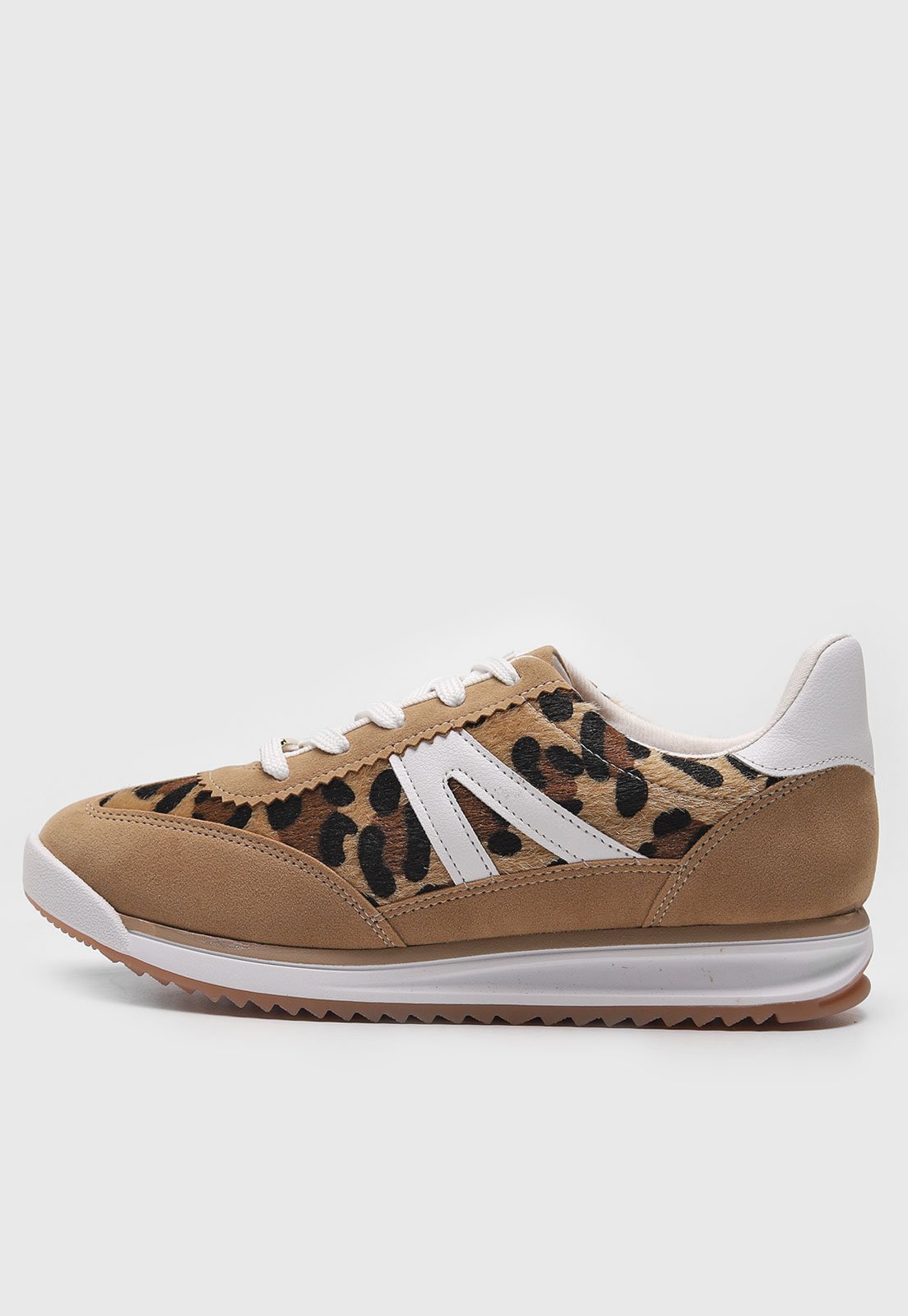 Tênis Vizzano Animal Print Onça Bege