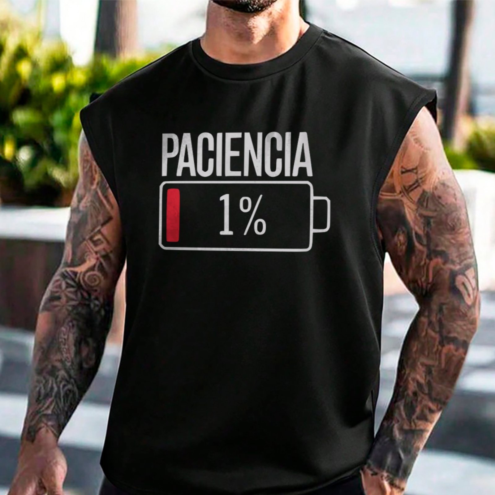 Camiseta Regata Machão Meme Sem Paciência Humor Urbano Fashion Trend Preto
