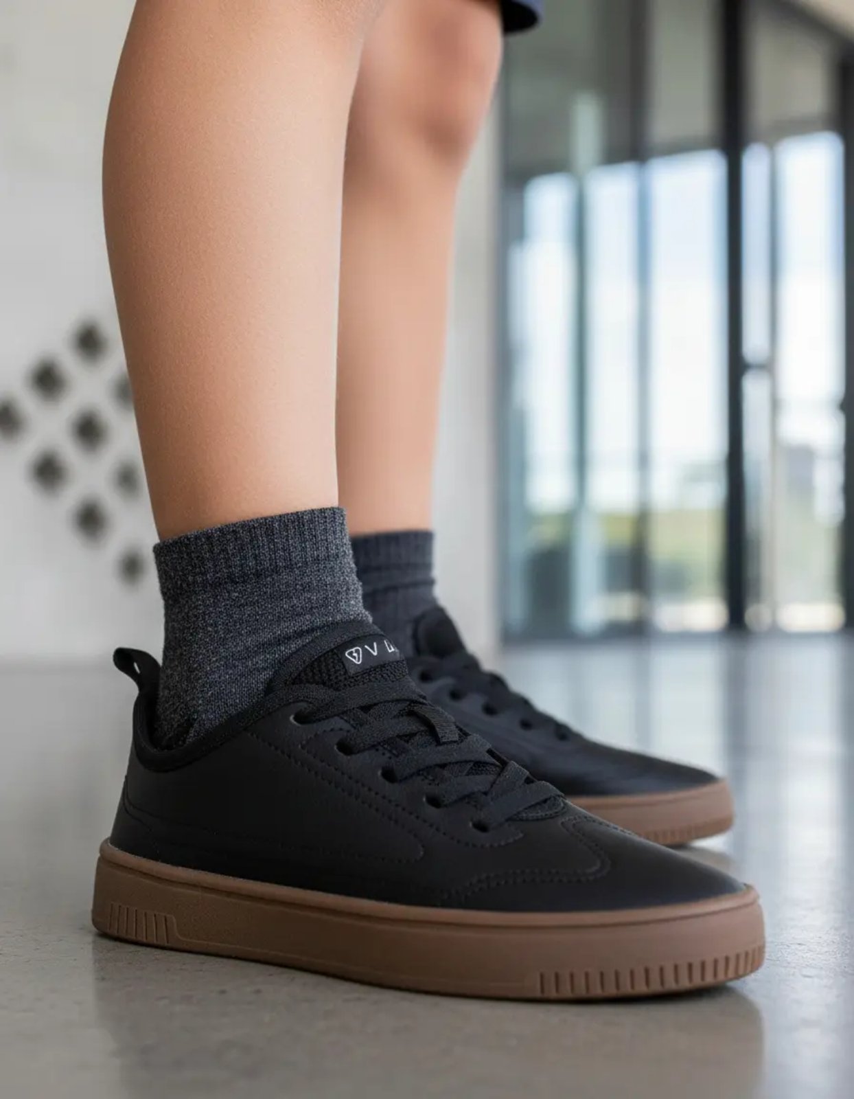 Infantil – Tênis Masculino Infantojuvenil Pé com Pé Vitz Fly Cano Baixo Preto