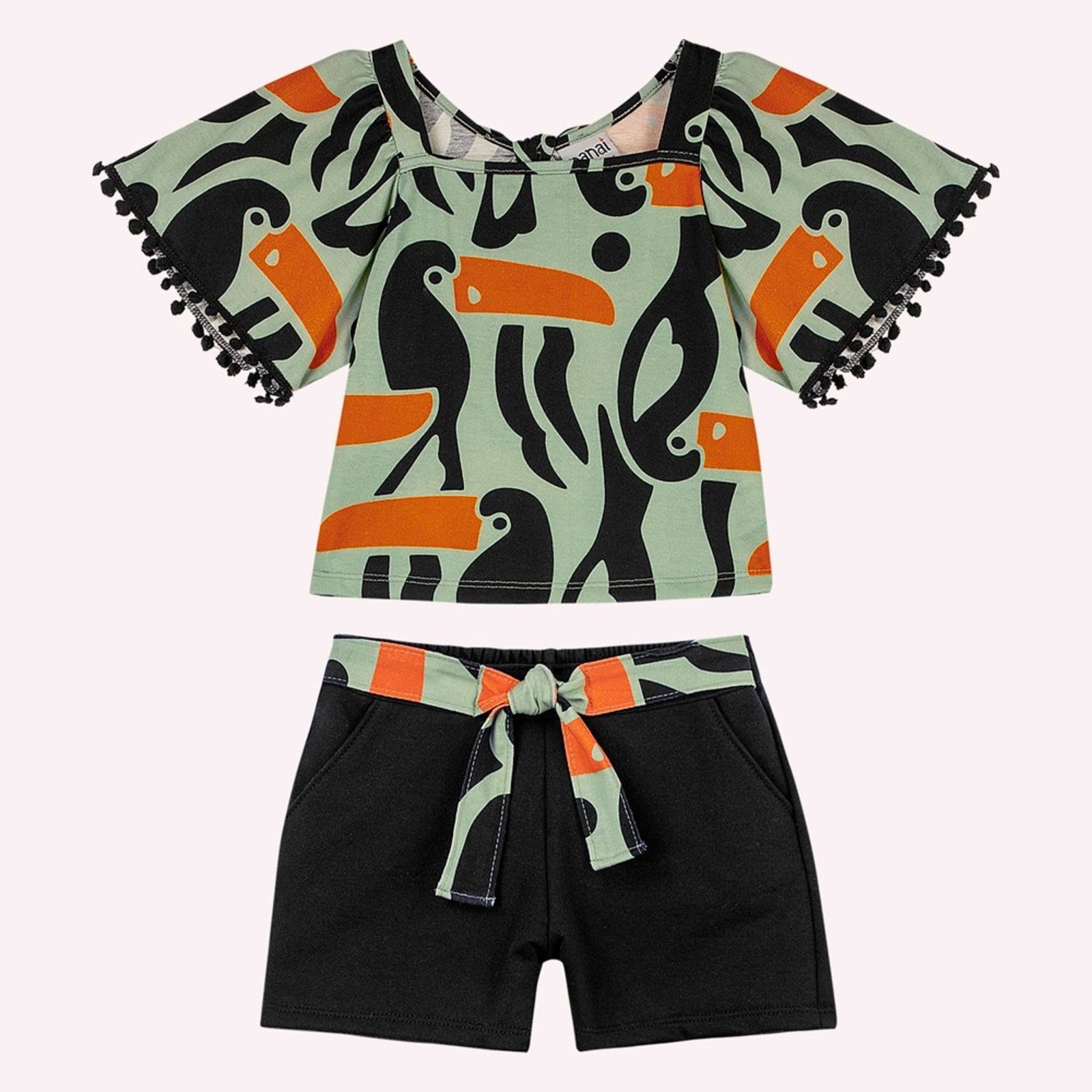 Infantil - Conjunto Menina Tucanos Nanai