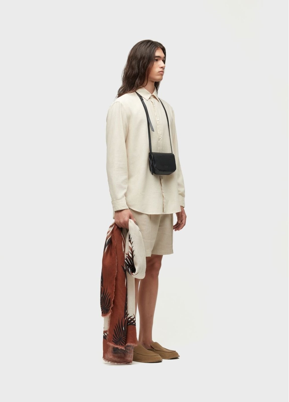 Vista 3 Camisa cotton linen lace off-white off-white