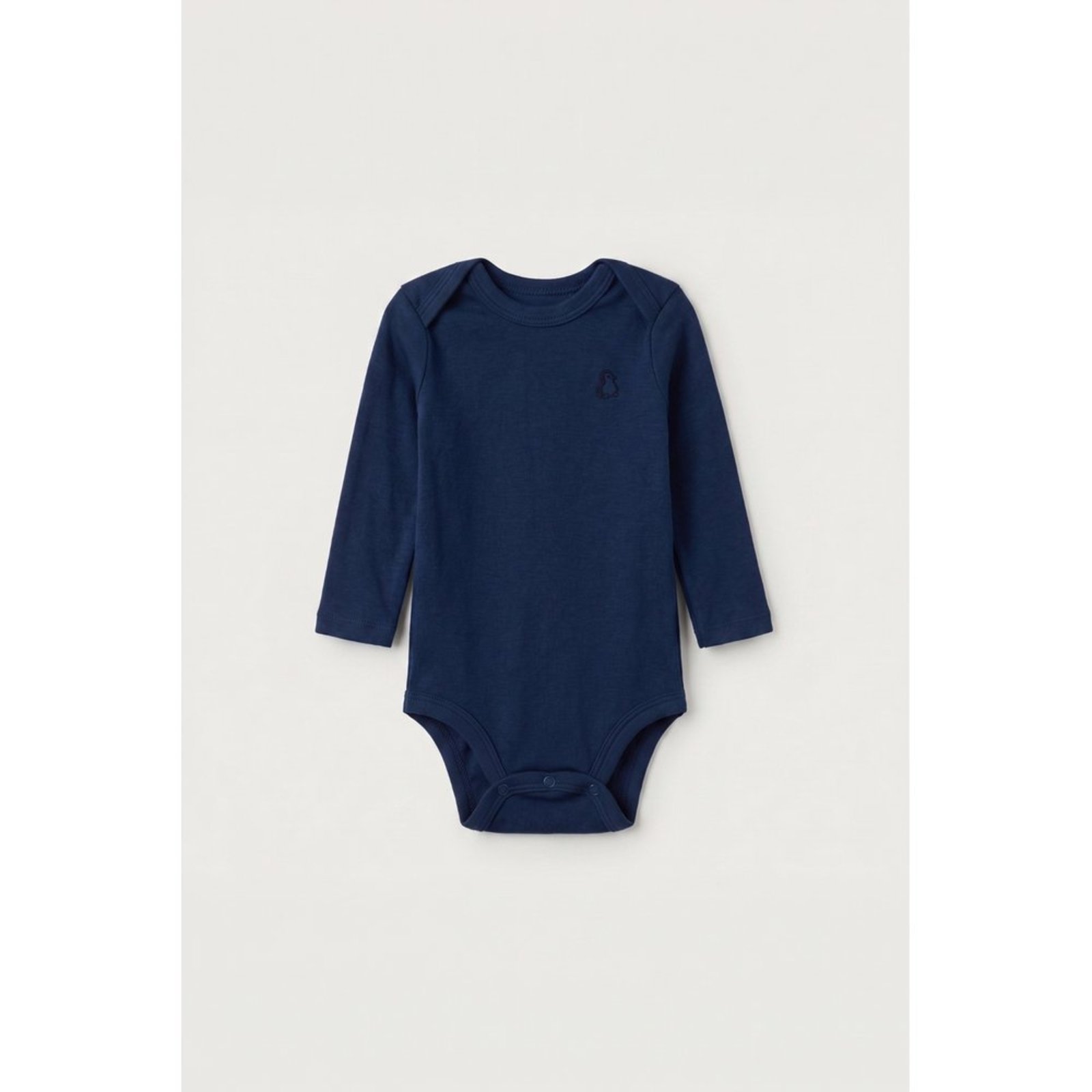 Infantil - Body Longo Azul Marinho Logo