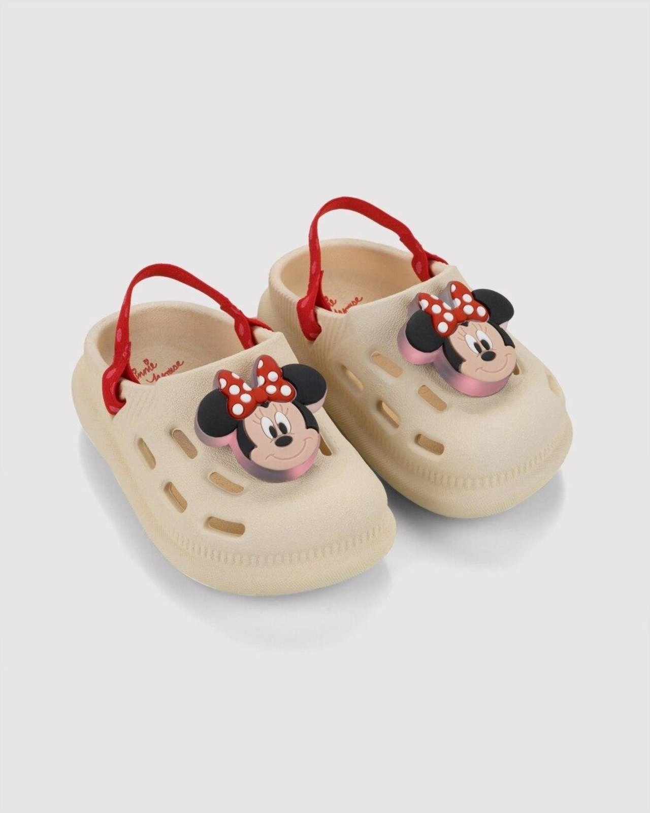 Infantil - Sandália Babuche Grendene Disney Light UP Bege