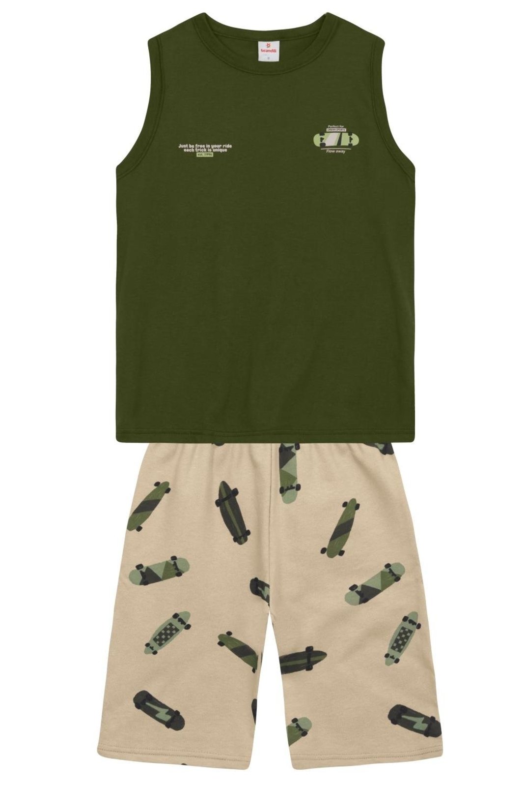 Infantil - Conjunto menino em meia malha Brandili