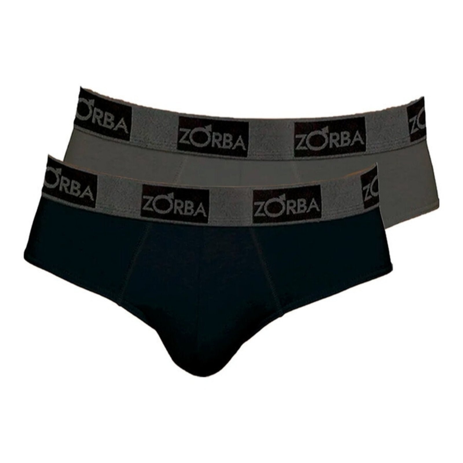 Kit com 2 Cuecas Slip Zorba 716 Preto