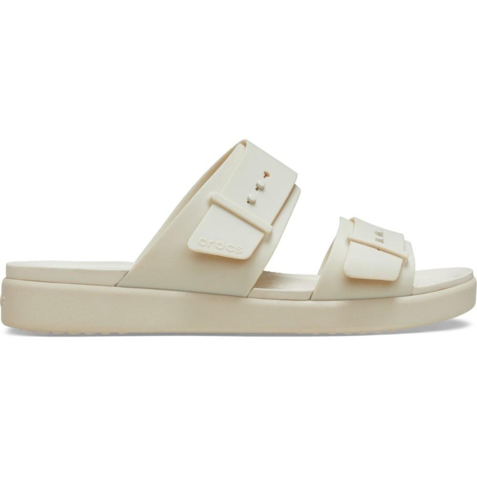 Sandália Crocs Brooklyn Buckle Downlow Sandstone Bege