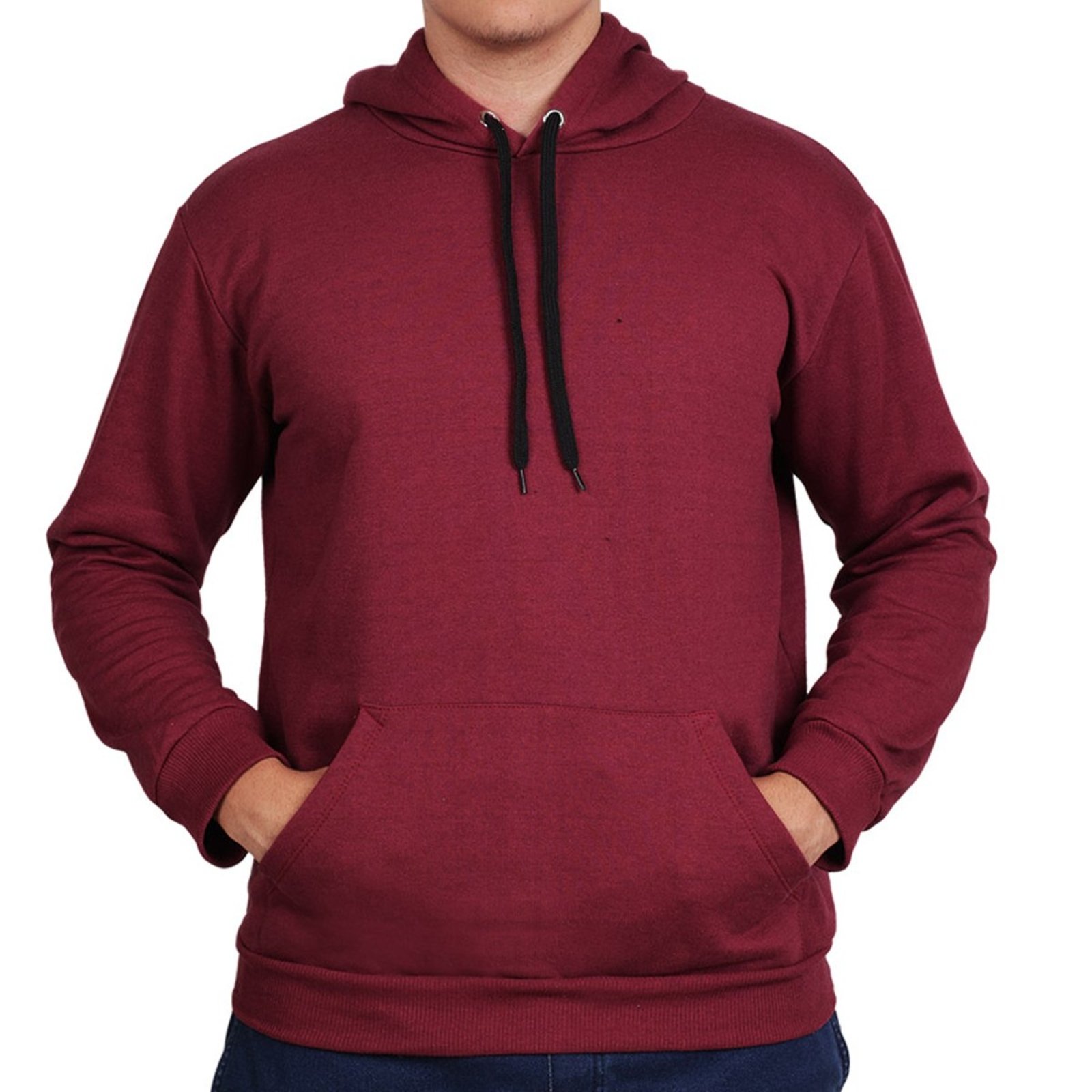 Moletom Liso Algodão Unissex Blusa De Frio Canguru Flanelado