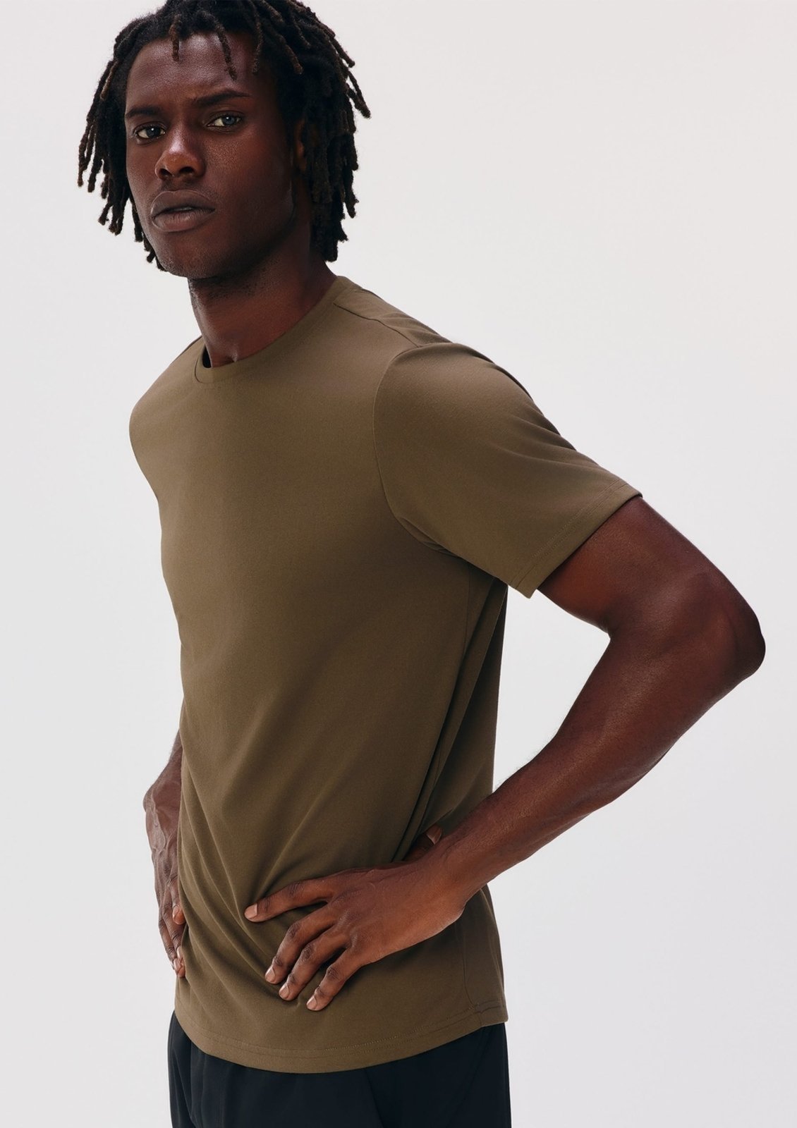Vista 2 Camiseta Esportiva Básica Masculina Ultra Hering HERING SPORTS marrom HERING SPORTS marrom