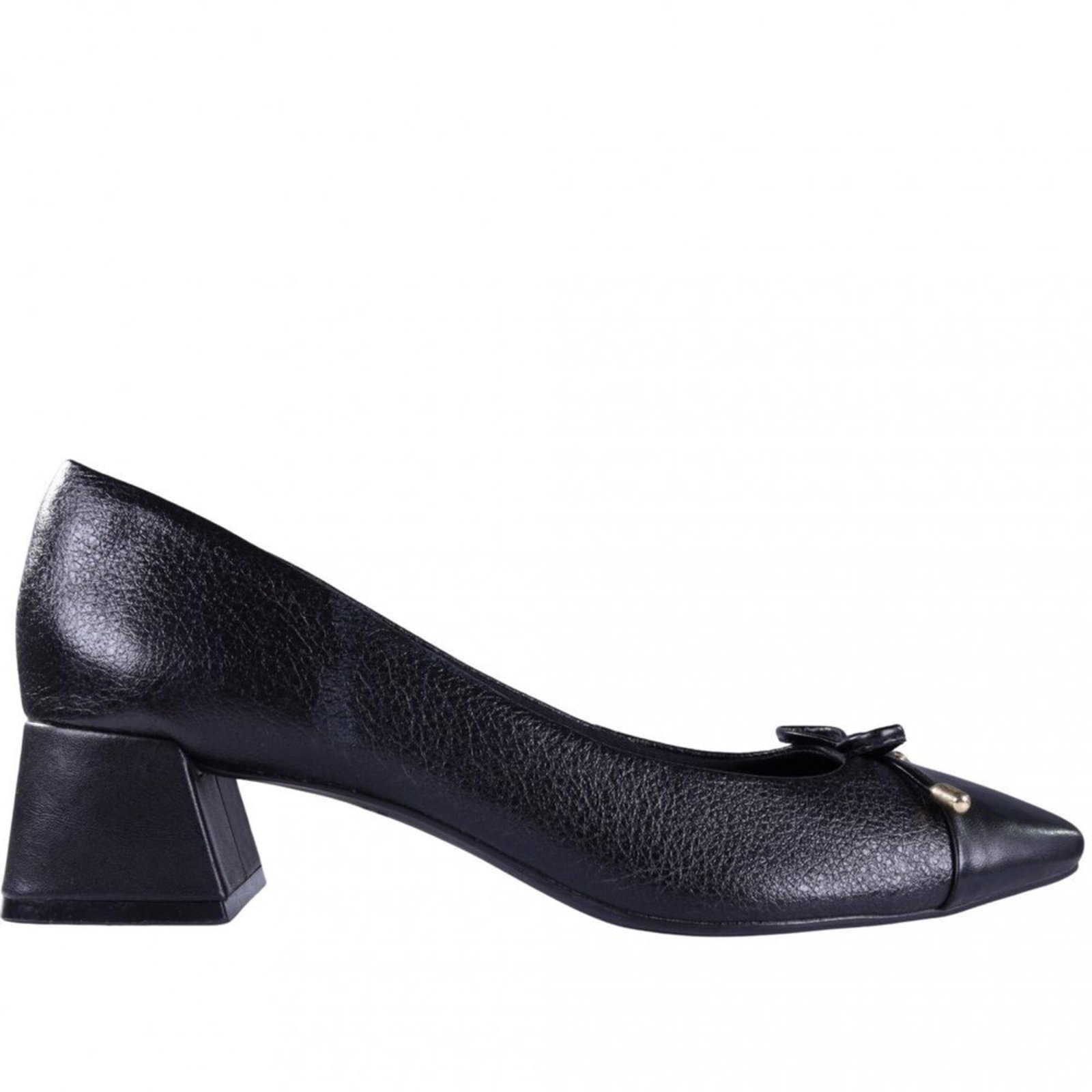 Sapato Feminino Zariff com Salto Bloco 325008 Zariff Preto