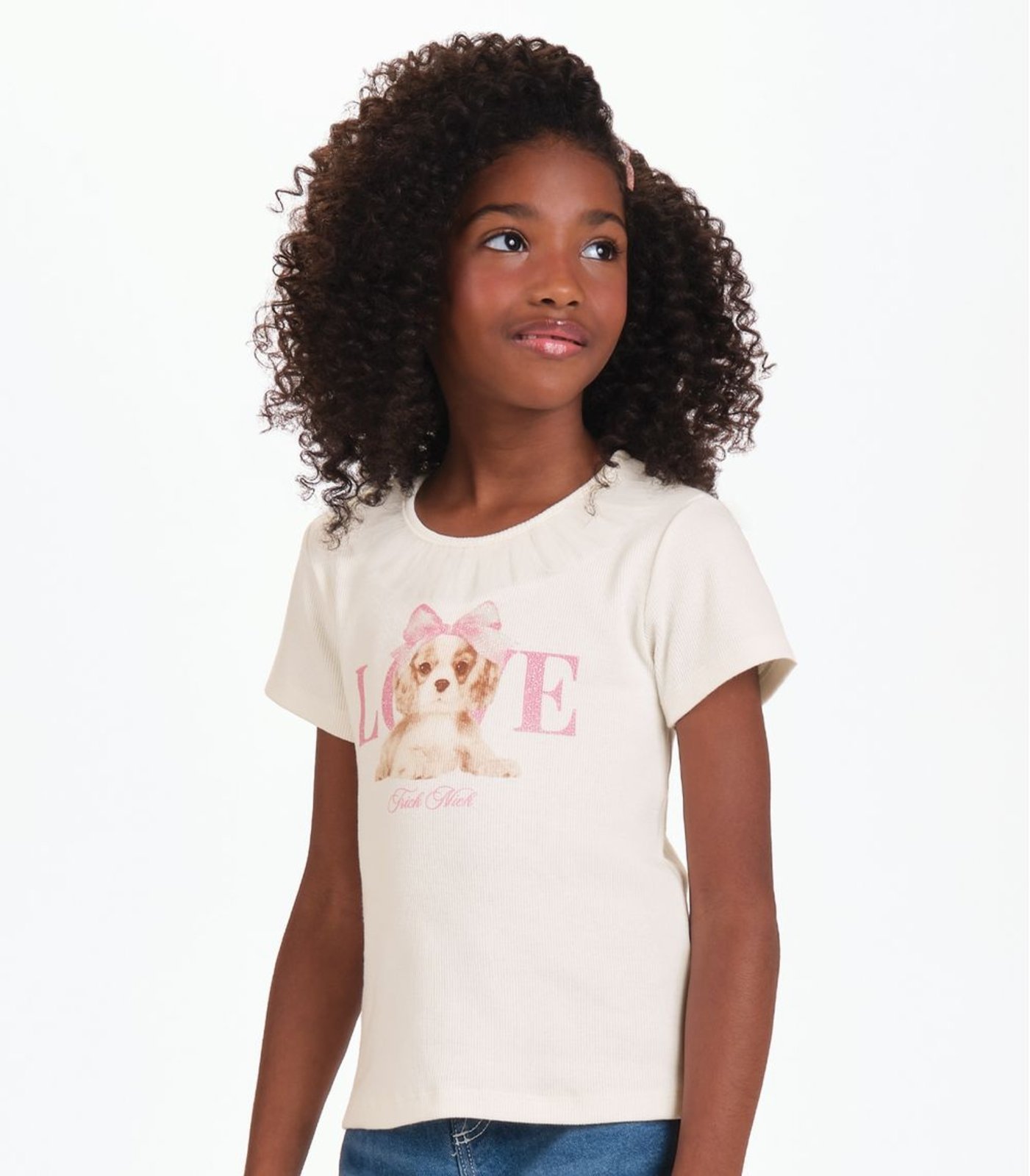 Vista 3 Infantil - Conjunto Menina Blusa Com Shorts Trick Nick azul Trick Nick azul