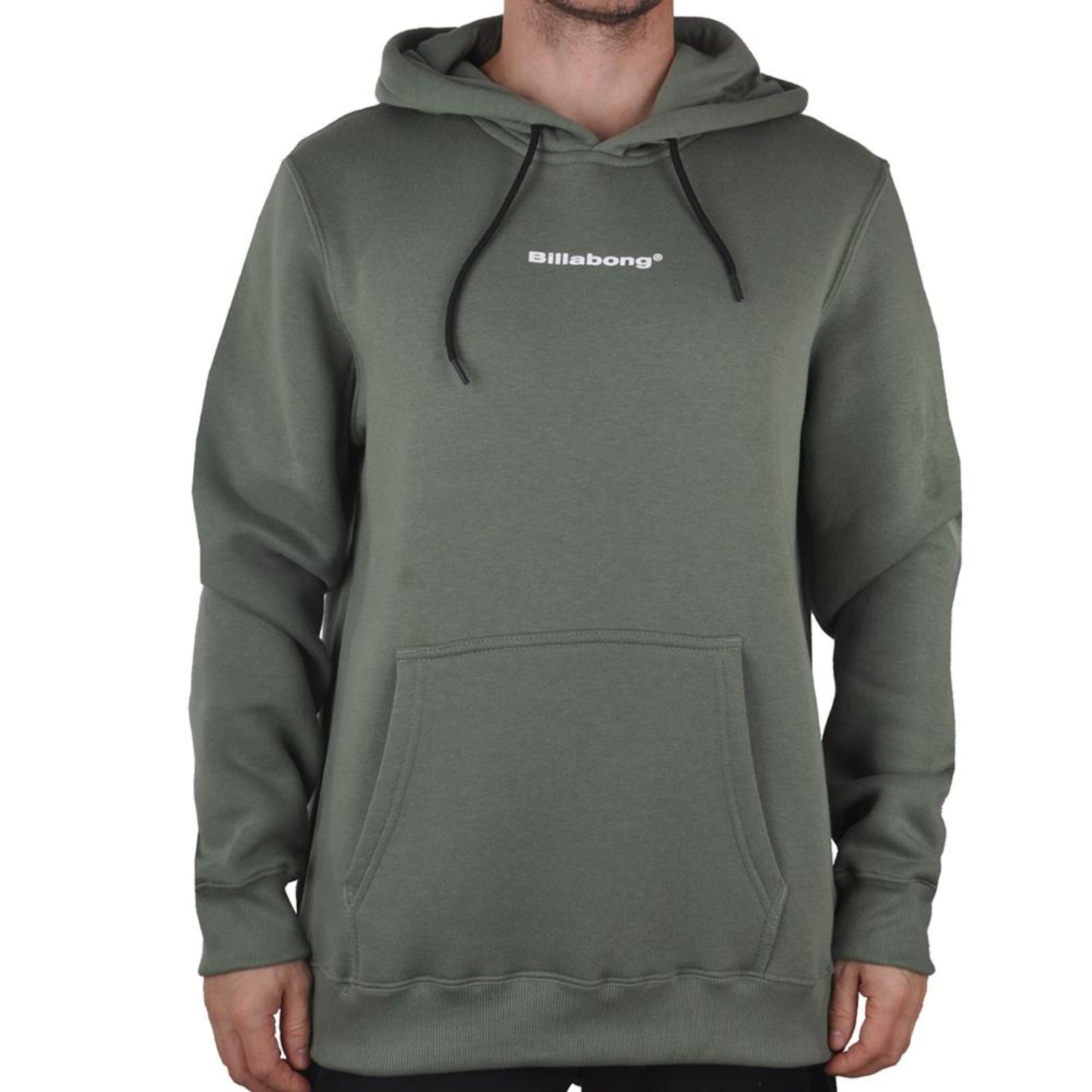 Vista 2 Moletom Billabong Canguru Smitty 305G Plus Size WT24 verde Billabong verde