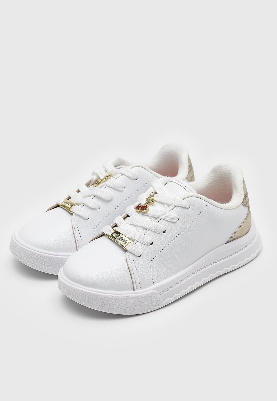 Infantil - Tênis Molekinha Casual Detalhe Metalizado Branco