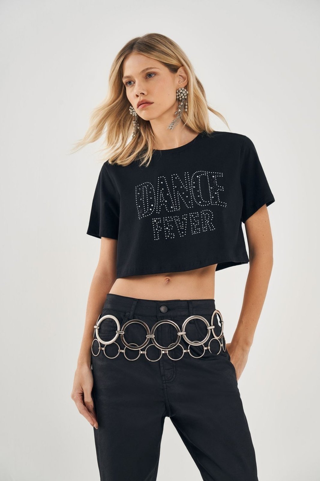 Vista 2 T-Shirt Dance Fever Feminina Inblanche preto Inblanche preto