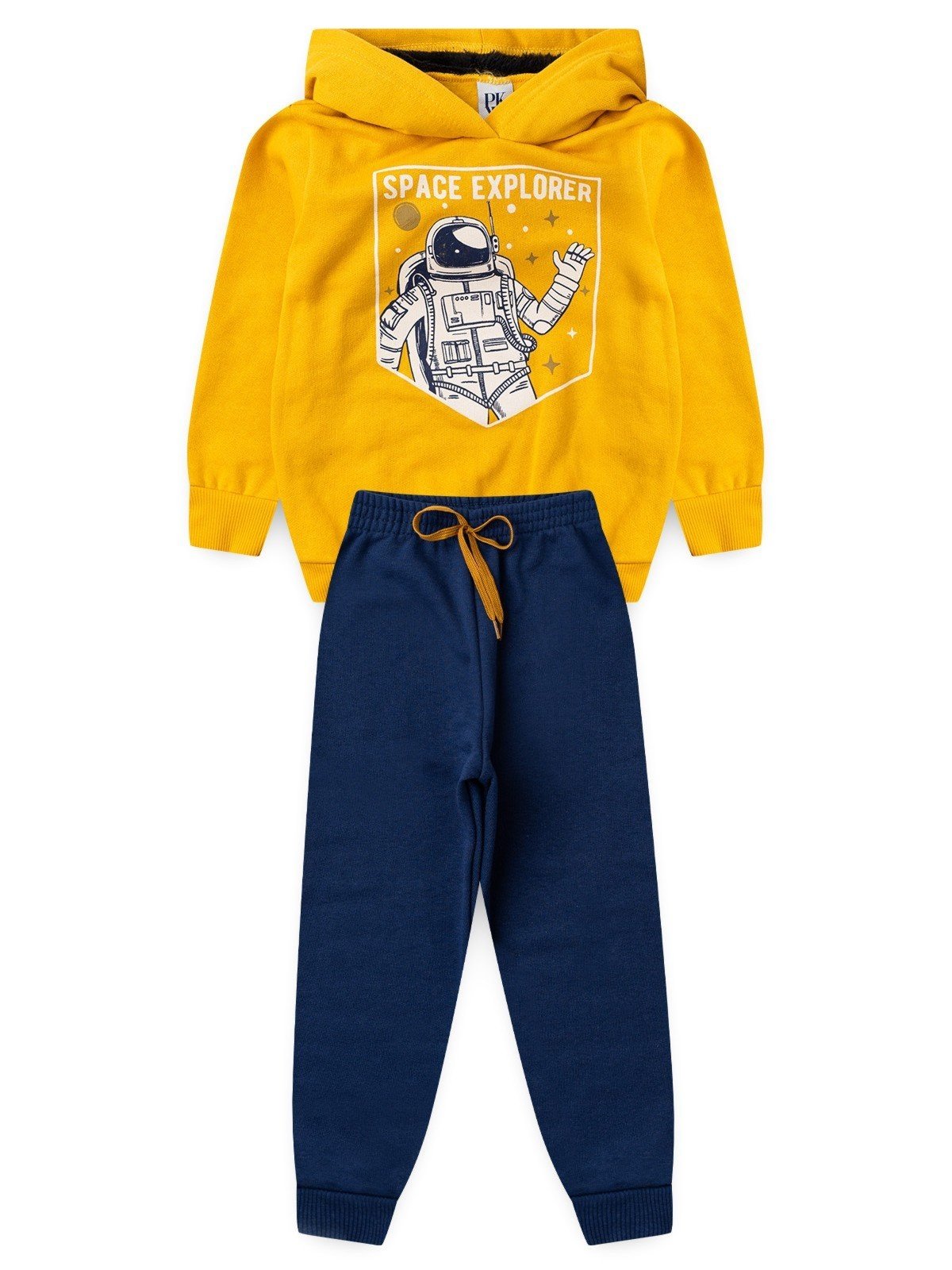 Infantil - Conjunto Platinum Explorando O Espaço Mostarda