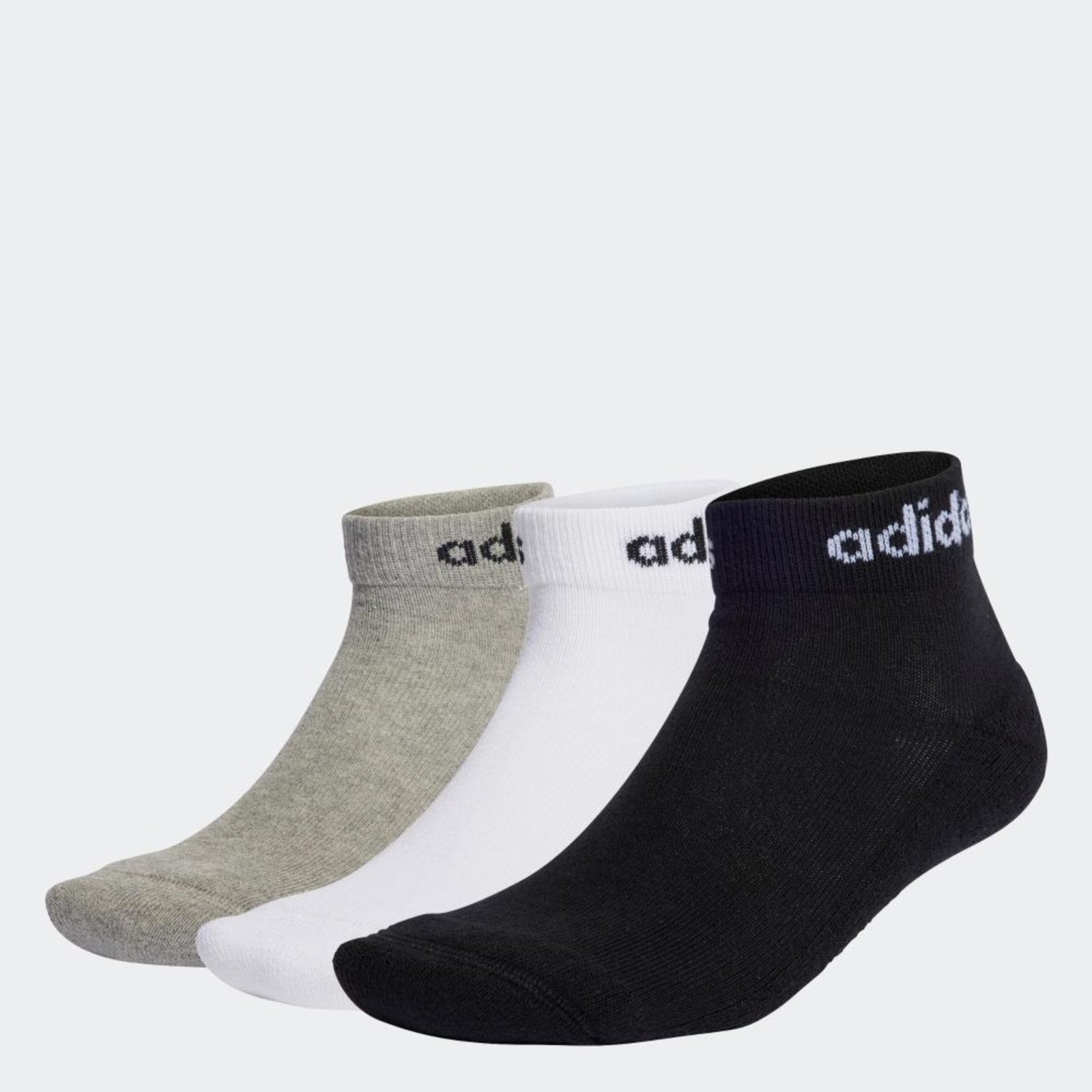 Vista 3 Meias Linear Ankle Cushioned 3 Pares adidas Performance adidas performance cinza