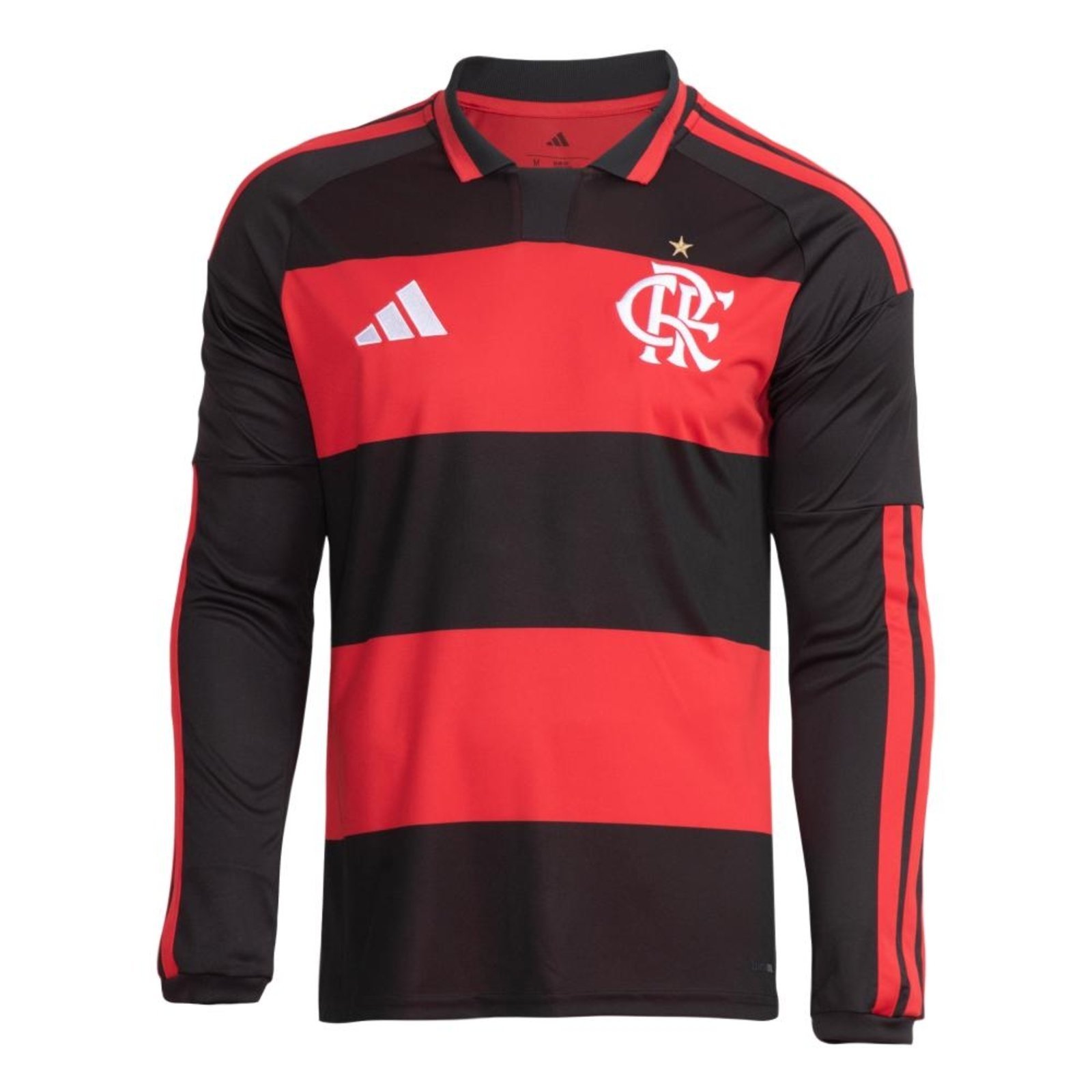 Camisa Manga Longa I CR FLAMENGO 26 adidas Performance Vermelho