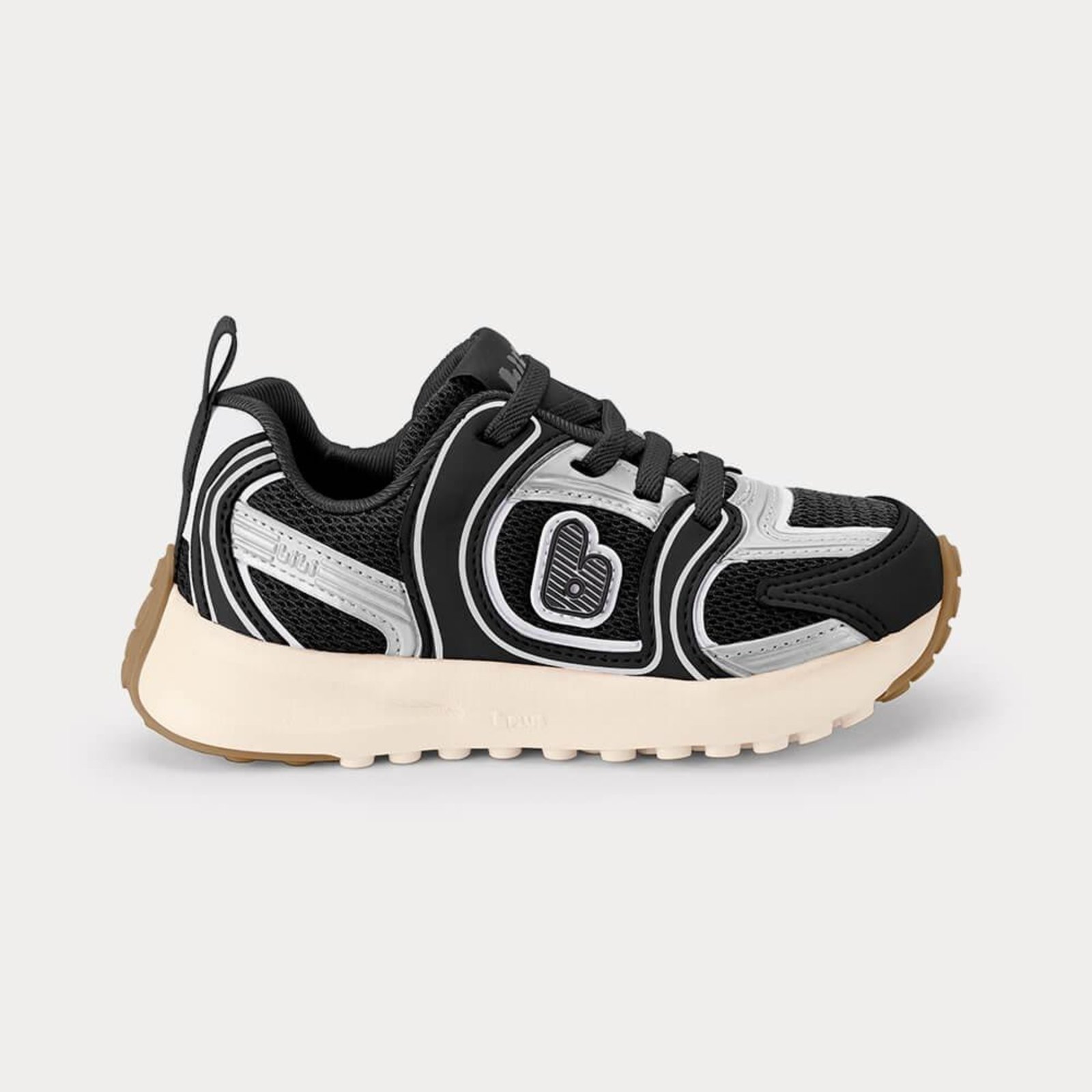 Vista 2 Infantil - Tênis Bibi Jogging 22 Calçados Bibi cinza Calçados Bibi cinza