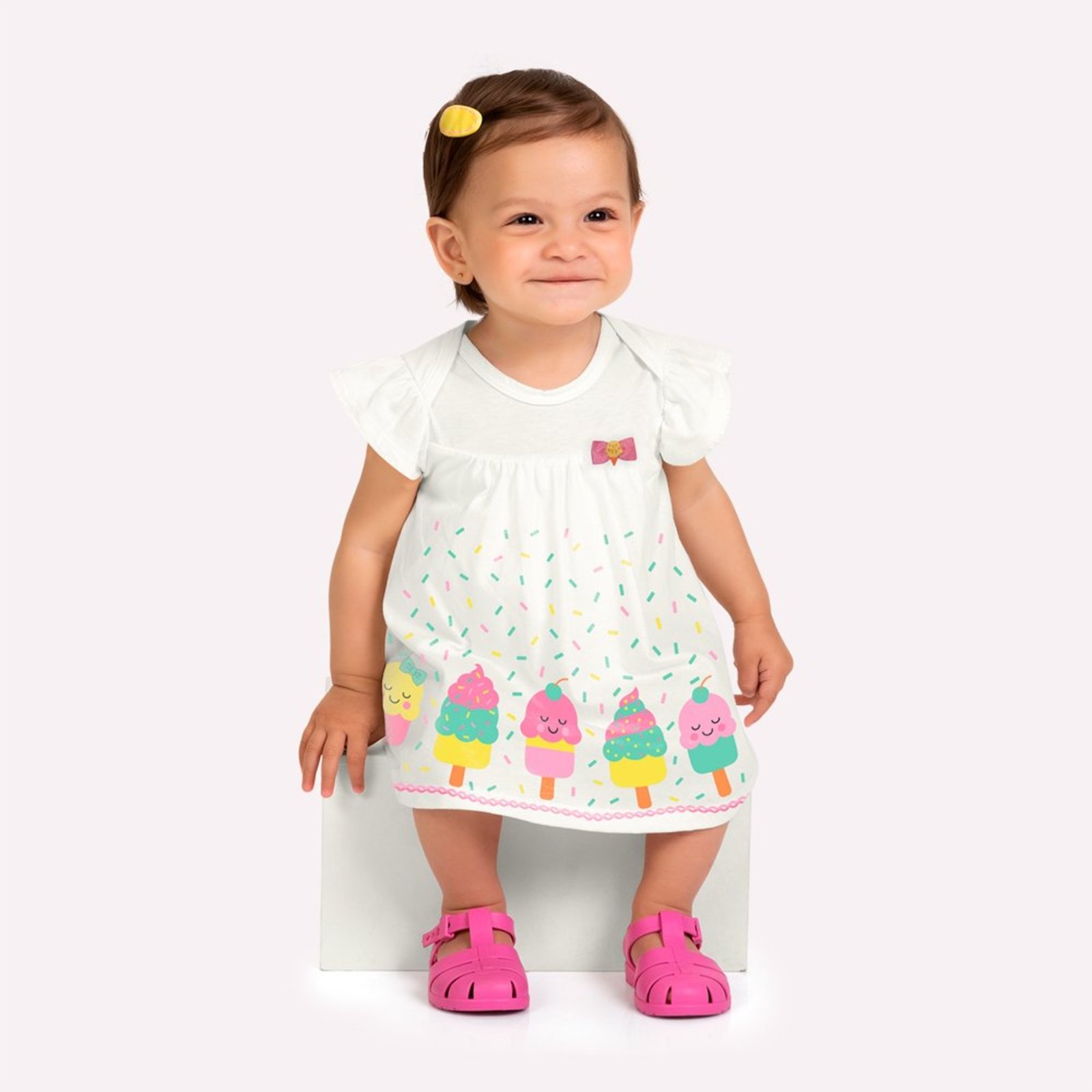 Infantil - Vestido Menina Picolés Kyly