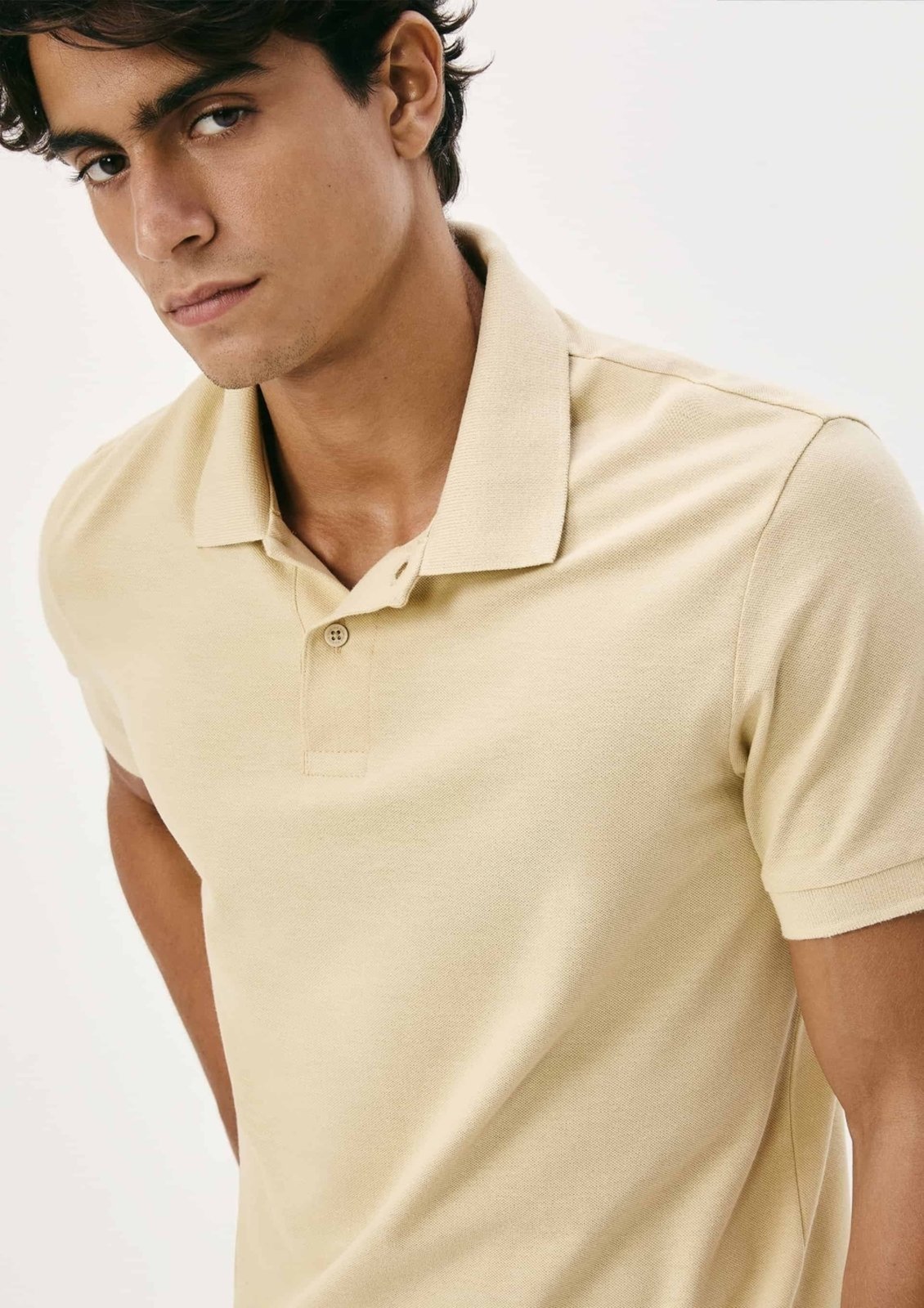 Camisa Polo Básica Masculina Manga Curta Em Piquet Hering