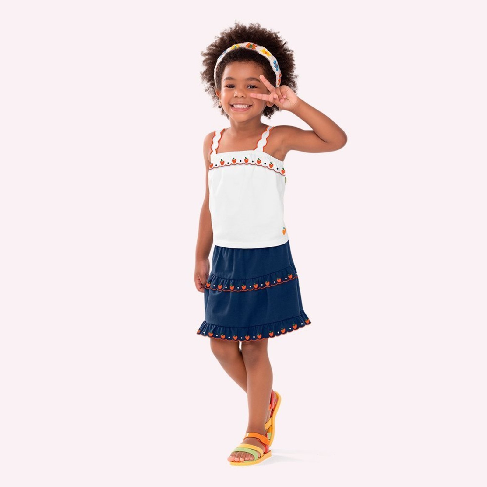 Infantil - Conjunto Menina em Cotton Nanai