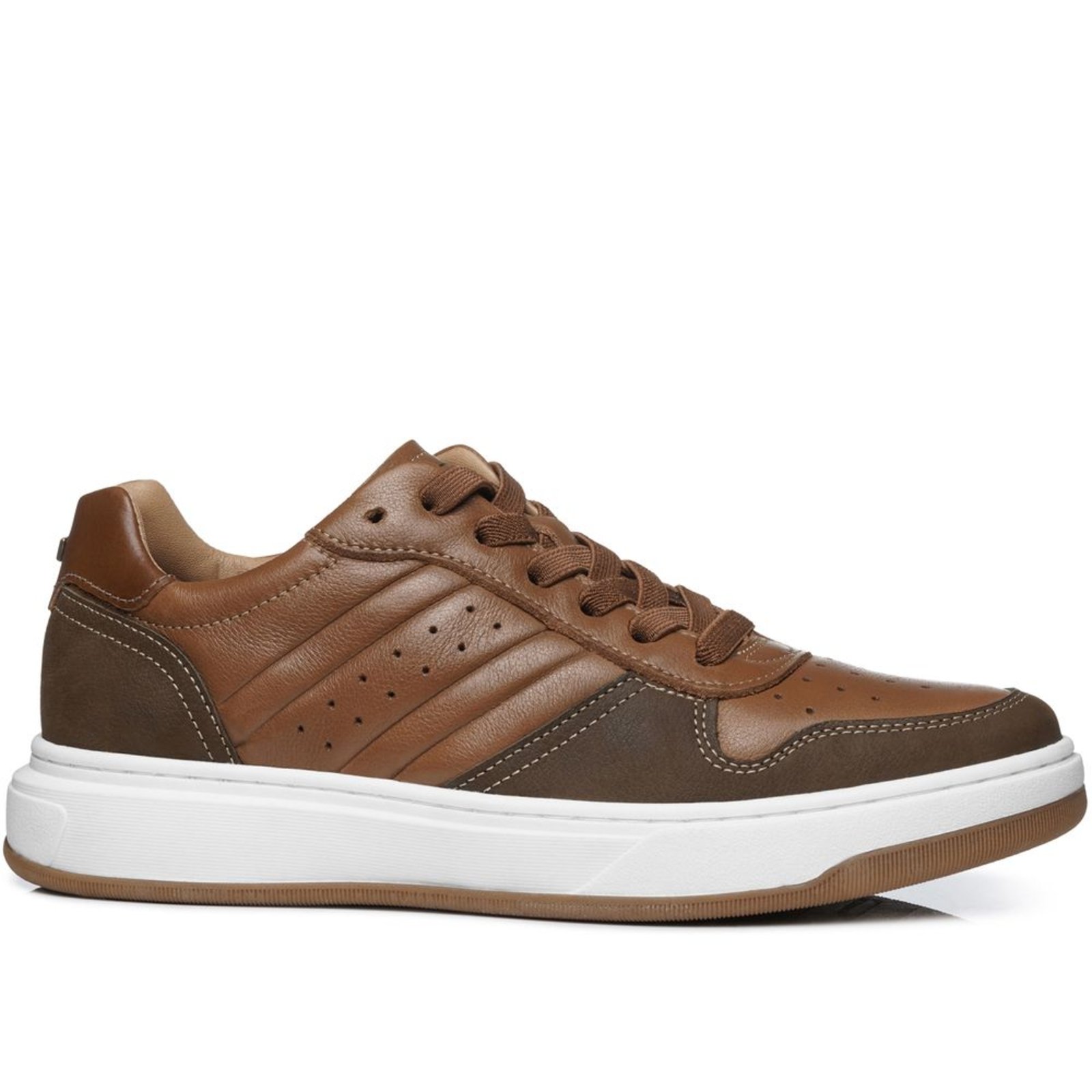 Tênis Casual Pegada Masculino em Couro Pinhão 111721-04 Tênis Casual Pegada Masculino em Couro Pinhão 111721-04 37