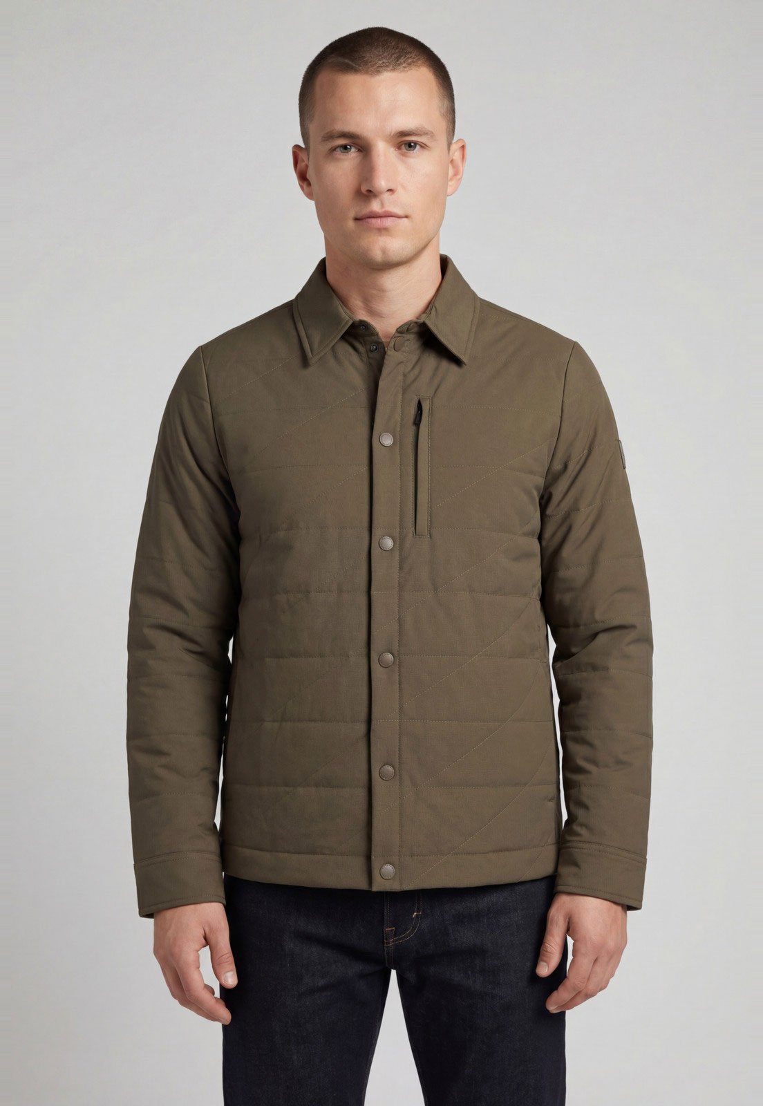 Jaqueta Masculina Dudalina Regular Marrom