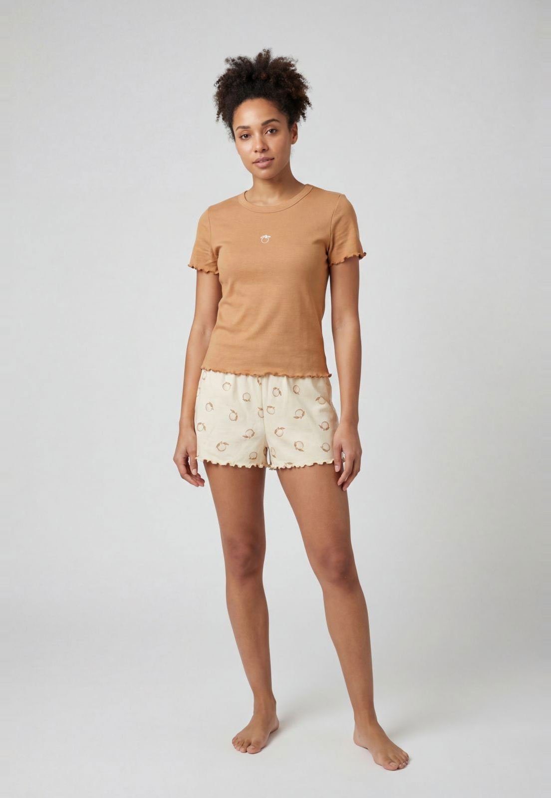 Vista 2 Conjunto Pijama Feminino Hering Estampado caramelo Hering caramelo