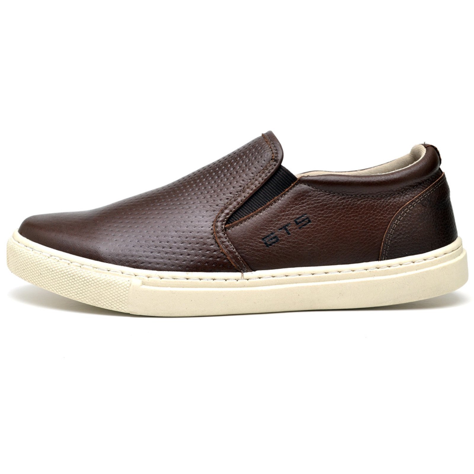 Vista 3 Slip On Masculino Tenis Clube do Sapato de Franca DFT Marítimo preto Clube do Sapato de Franca preto