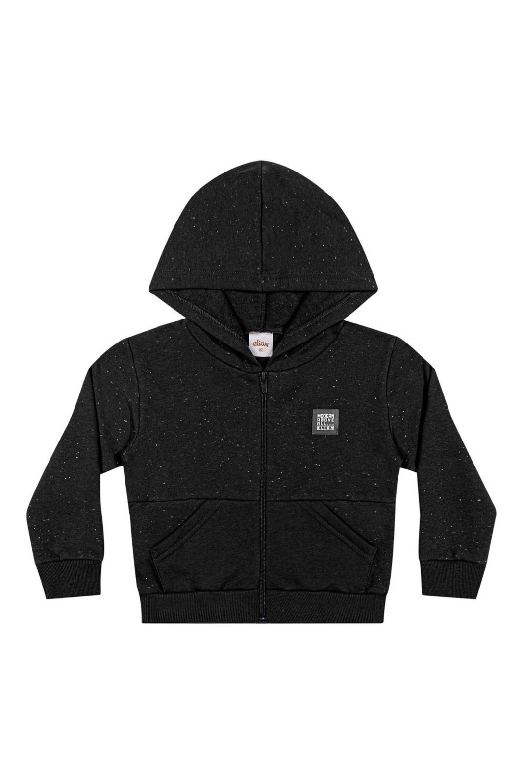 Infantil - Jaqueta Menino Moletom Botonê Elian Preto