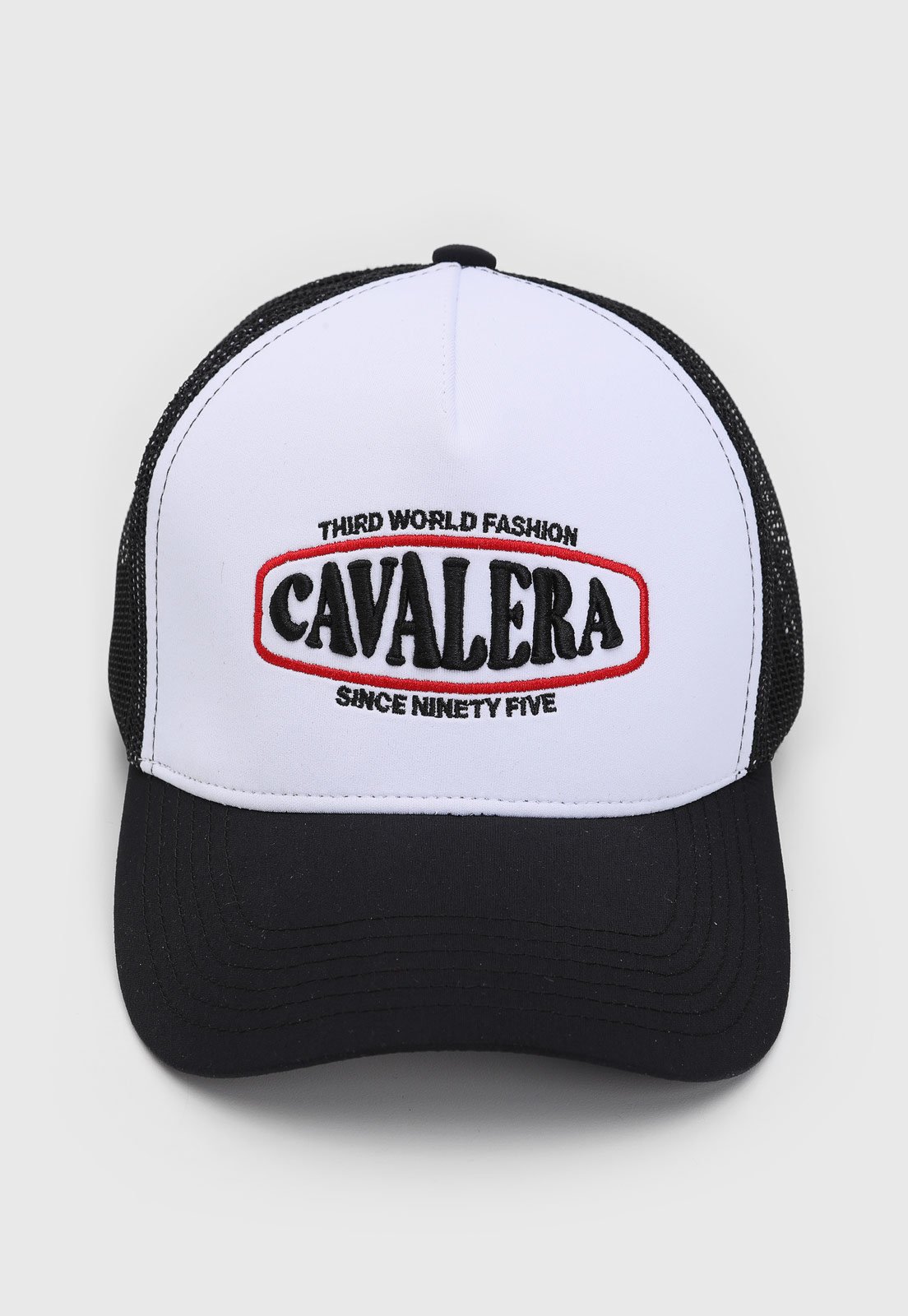 Boné Cavalera Aba Reta Logo Preto