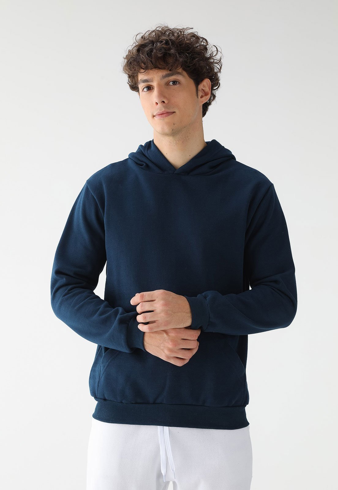 Moletom Canguru Masculino Liso Benellys Marinho